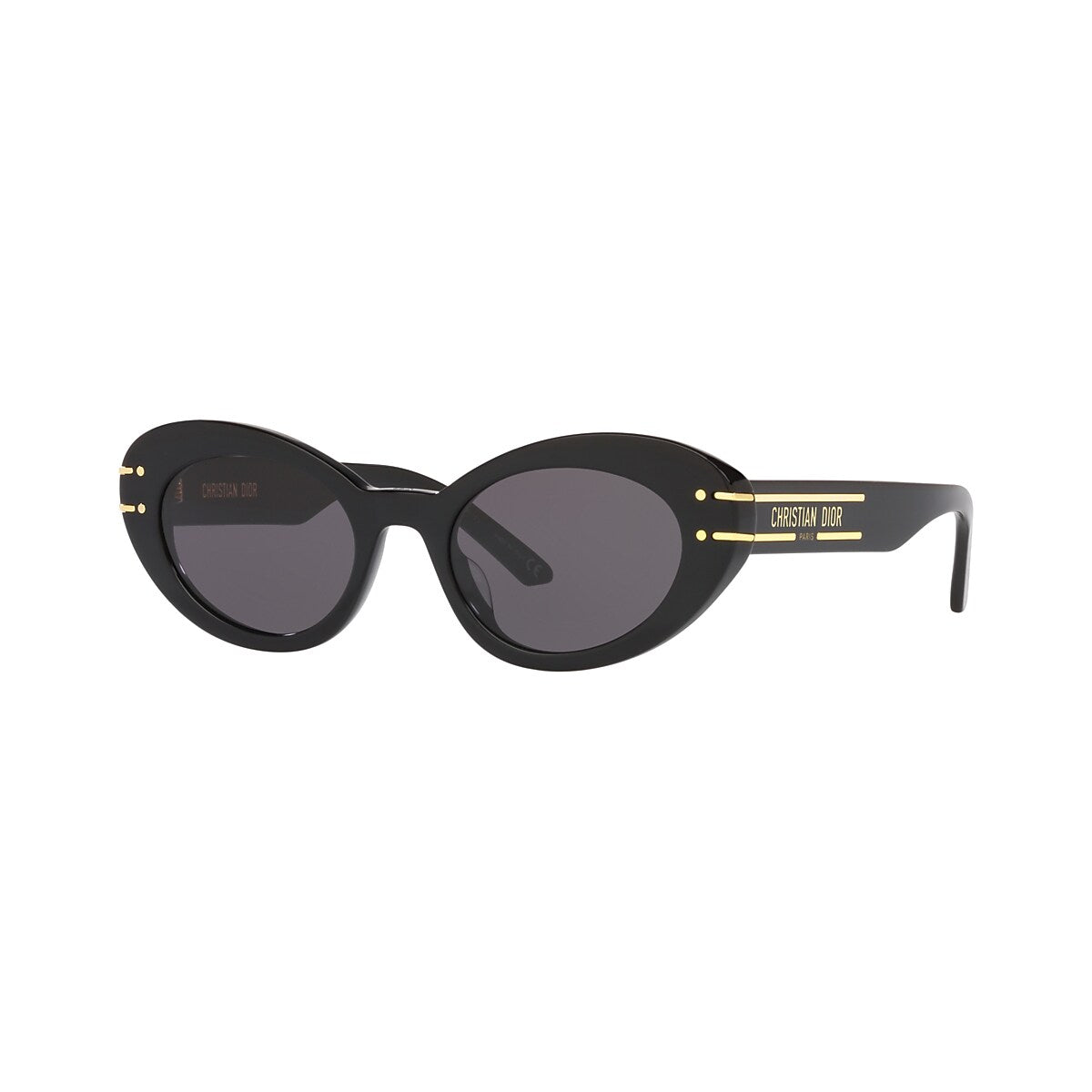 DIOR DiorSignature B3U Black Shiny - Women Luxury Sunglasses, Smoke Lens