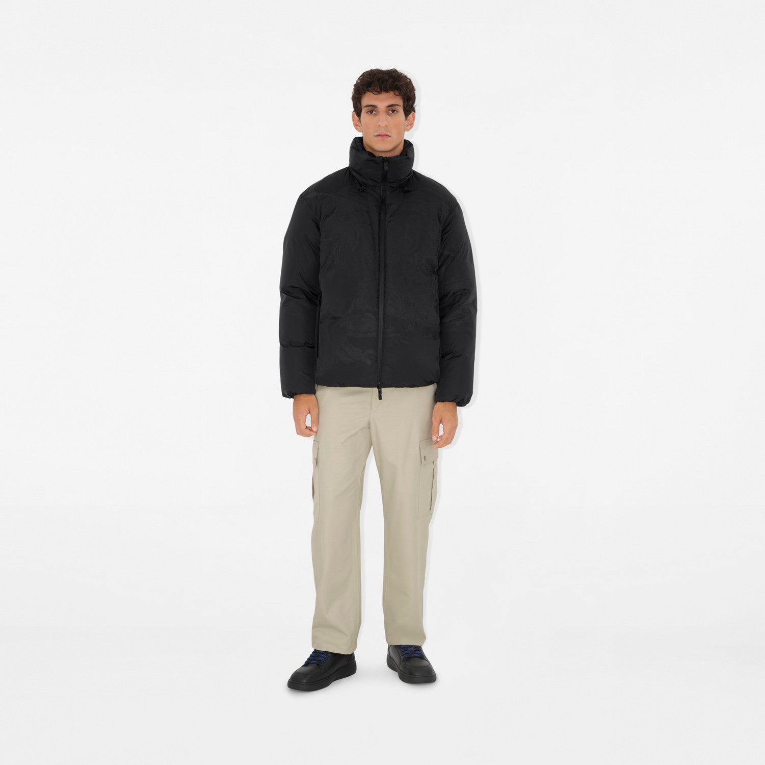 EKD Nylon Puffer Jacket - Charcoal