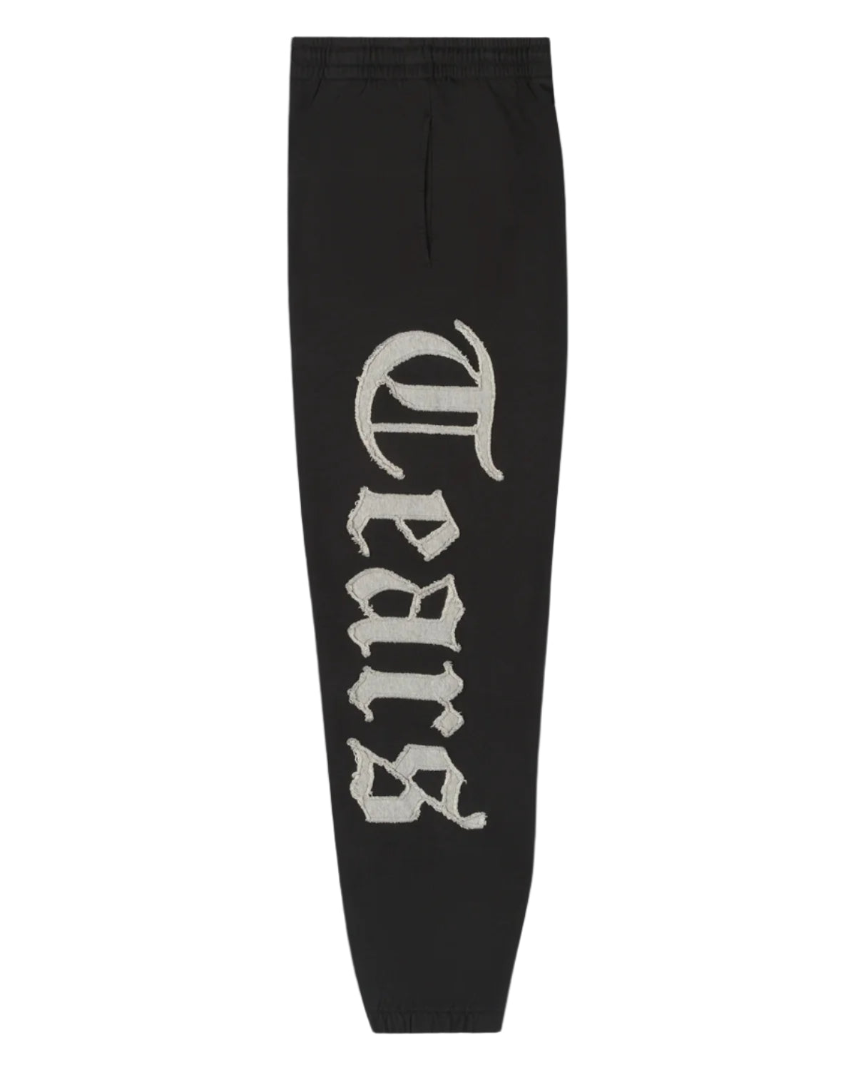 Tears Cut Out Sweatpants Charcoal