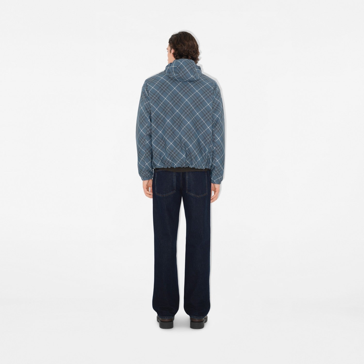 Reversible Check Jacket - Pewter