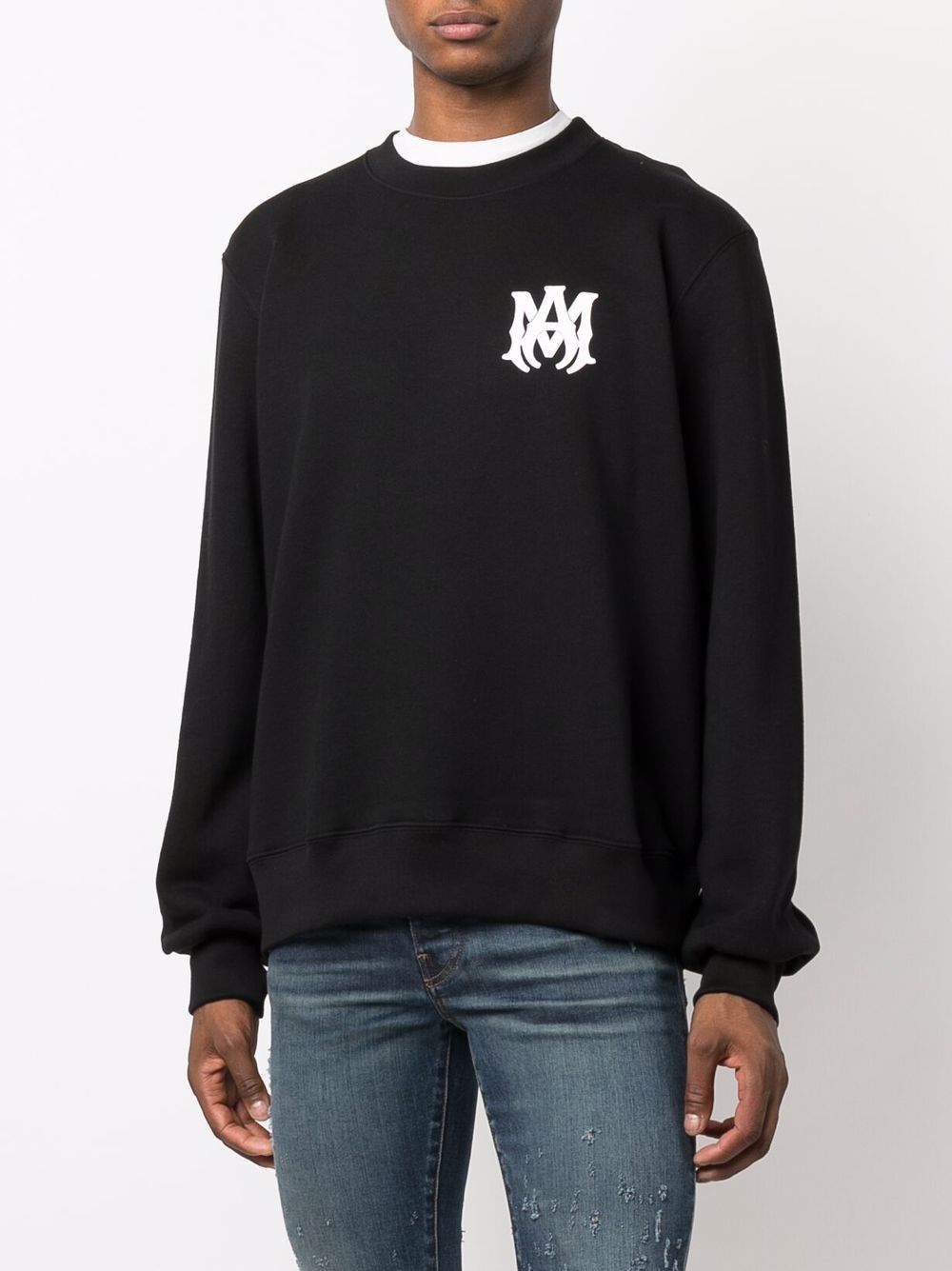 Logo-print long-sleeve cotton sweatshirt