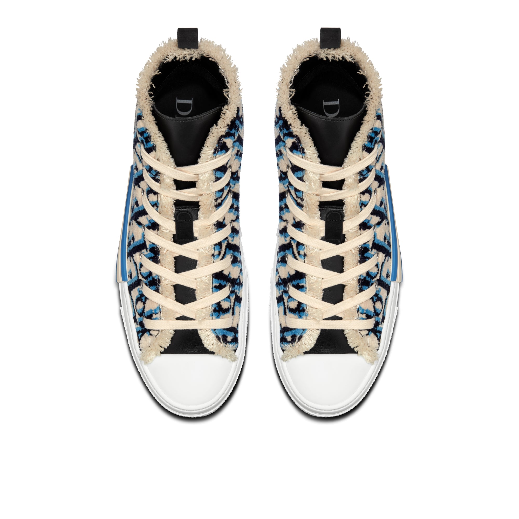 B23 High-Top Sneaker - Beige, Black and Navy Blue Dior Oblique Tapestry