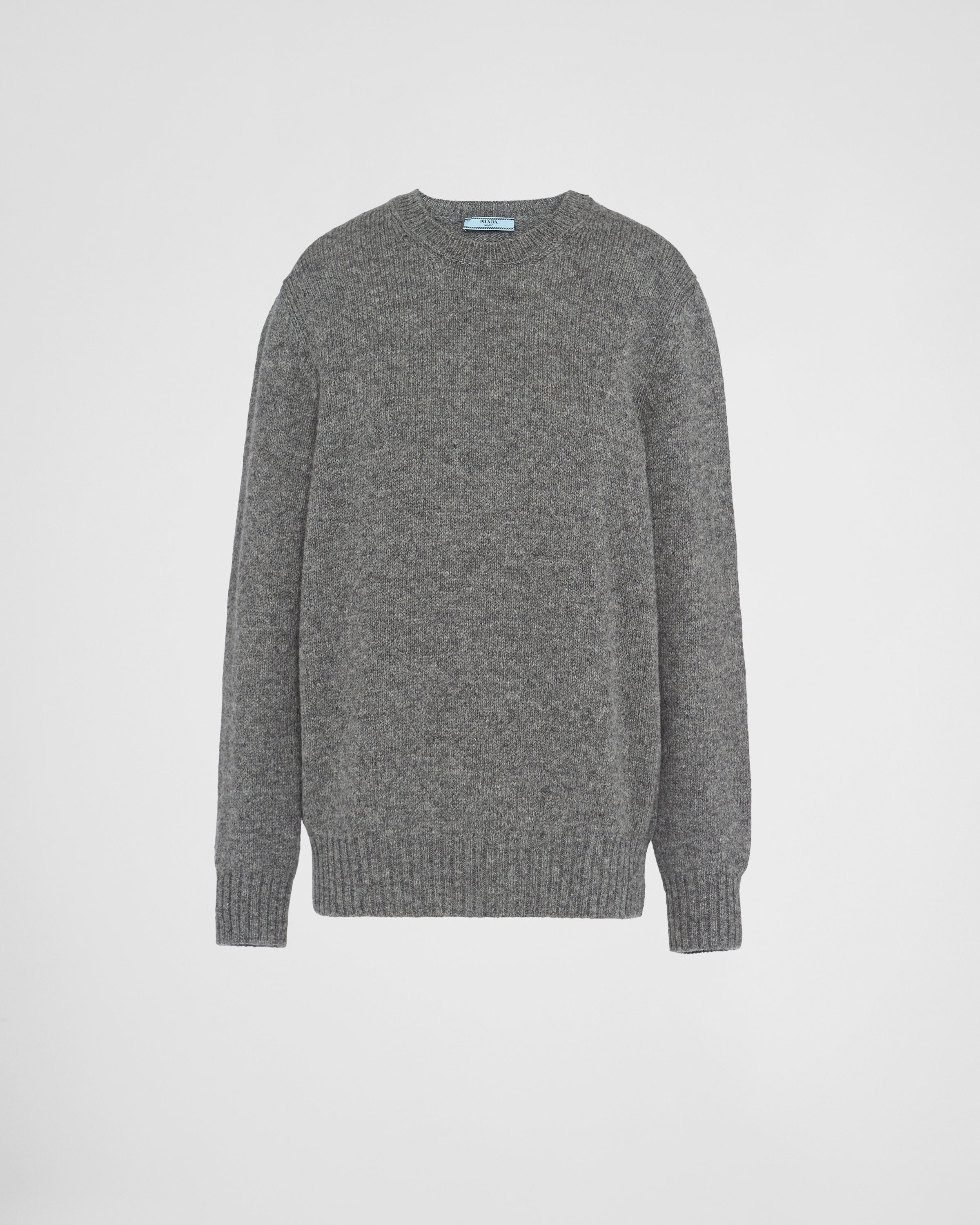 Wool and cashmere crew-neck sweater Grey