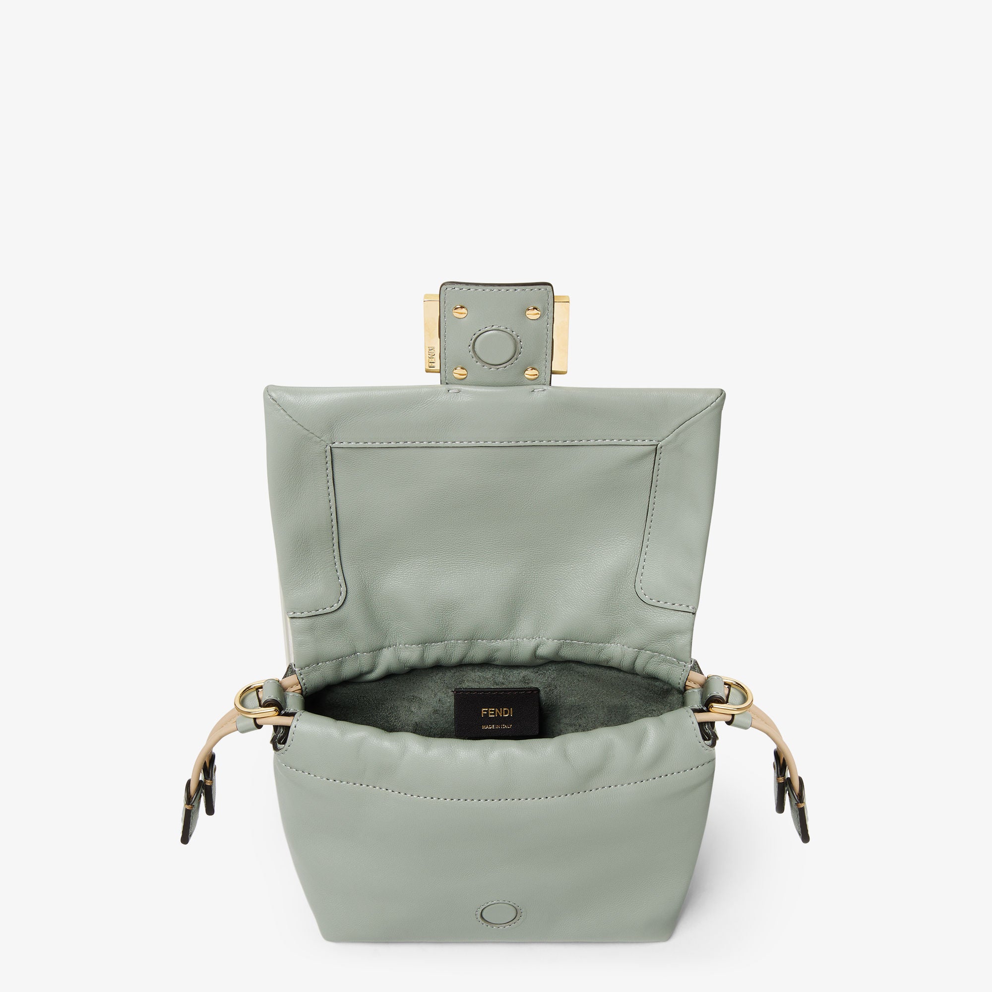 Mamma Baguette Small Matcha green nappa leather mini-bag