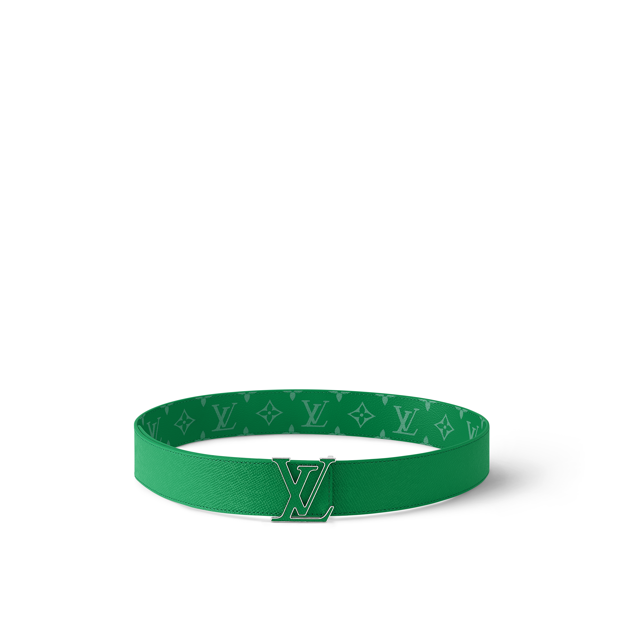 LV Initiales 40mm Reversible Belt Taigarama - Green