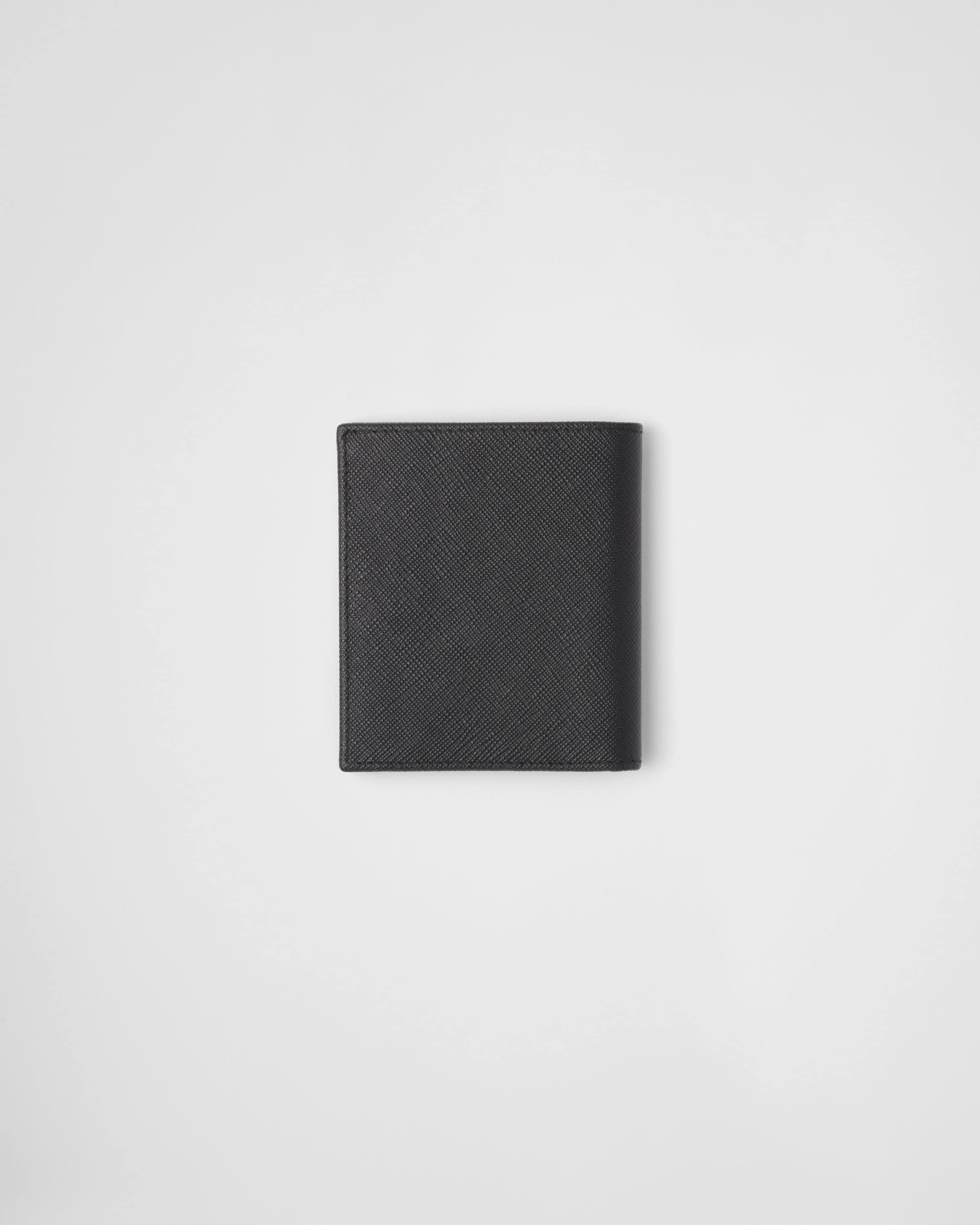 Saffiano leather wallet Black