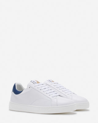 DDB0 LEATHER SNEAKERS - WHITE/DARK BLUE