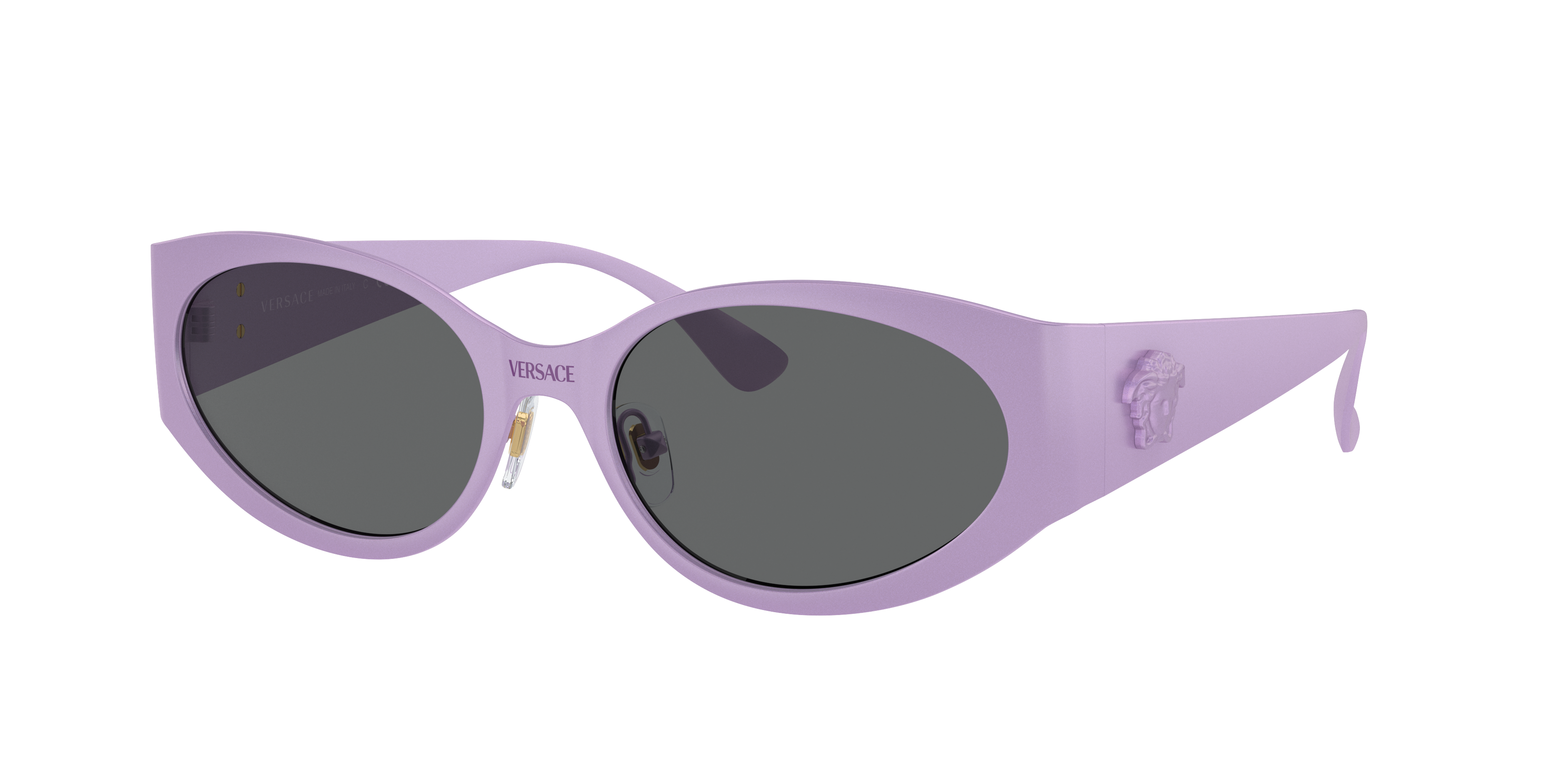 VERSACE VE2263 Violet - Women Luxury Sunglasses, Dark Grey Lens