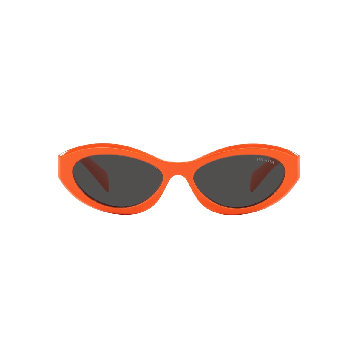 PRADA PR 26ZS Orange - Women Luxury Sunglasses, Dark Grey Lens