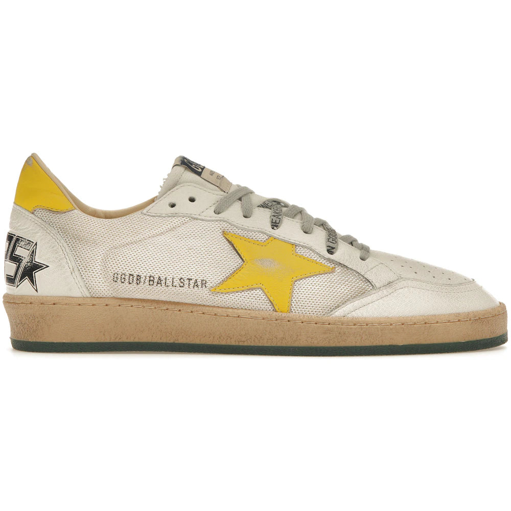 Golden Goose Ball-Star Off White Yellow