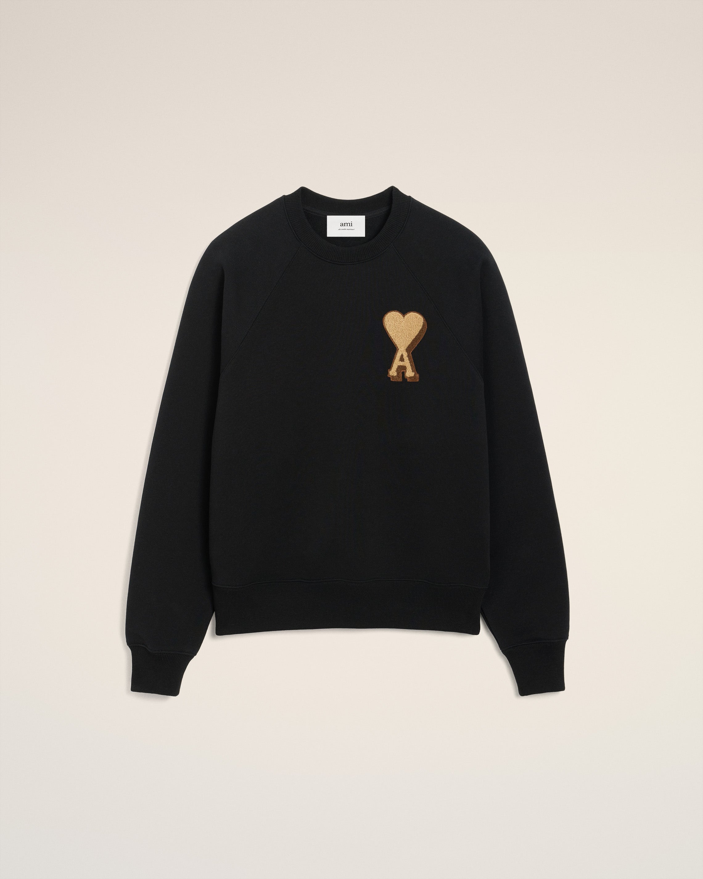 Black Cotton Ami De Coeur Sweatshirt BLACK