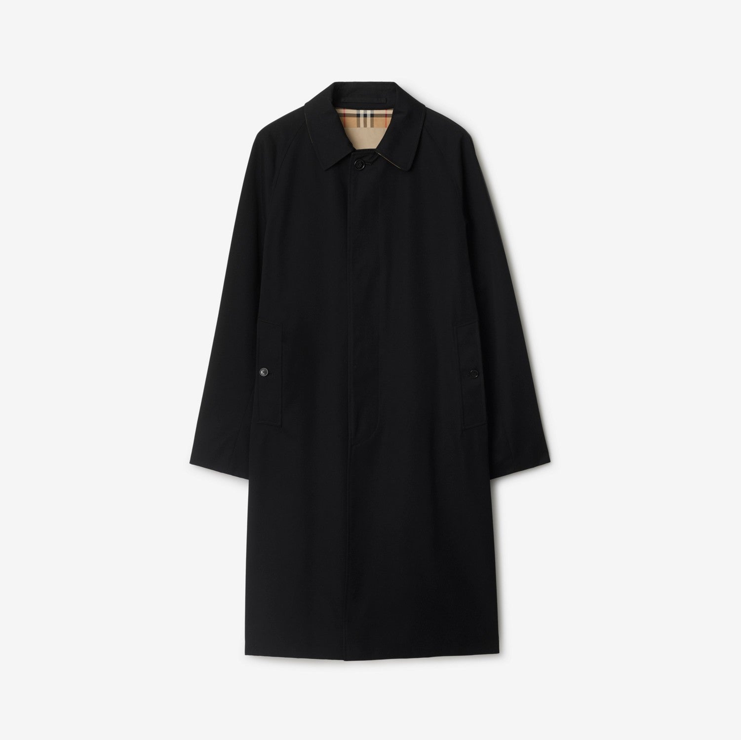 Long Camden Heritage Car Coat - Black