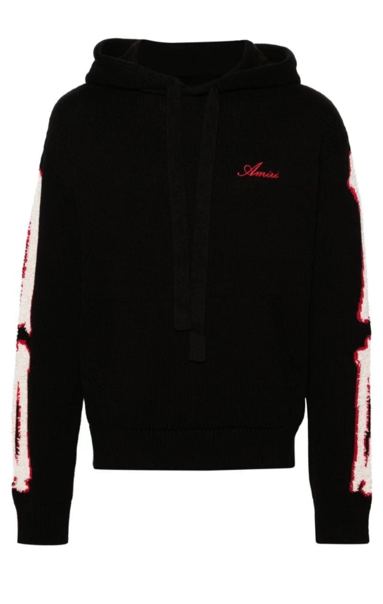 Bones logo embroidered hoodie