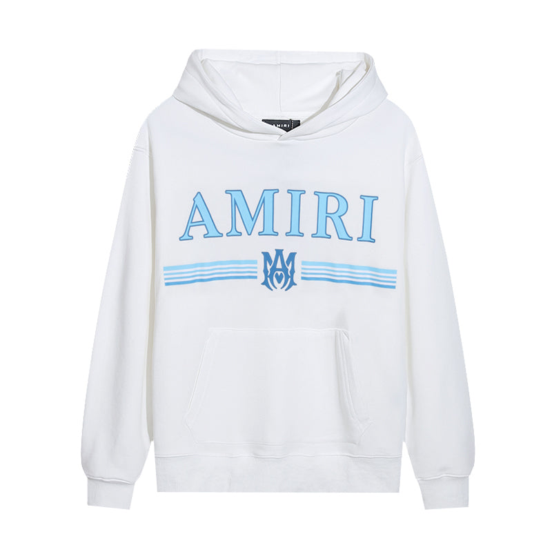 Amiri Blue Logo Hoodie