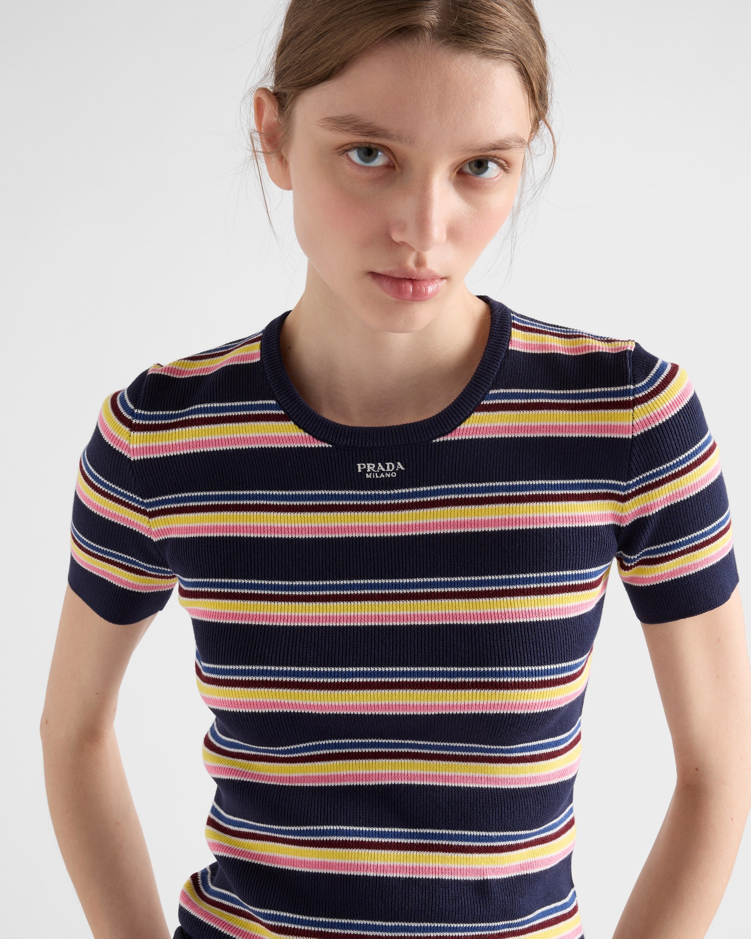 Cotton crew-neck sweater Navy