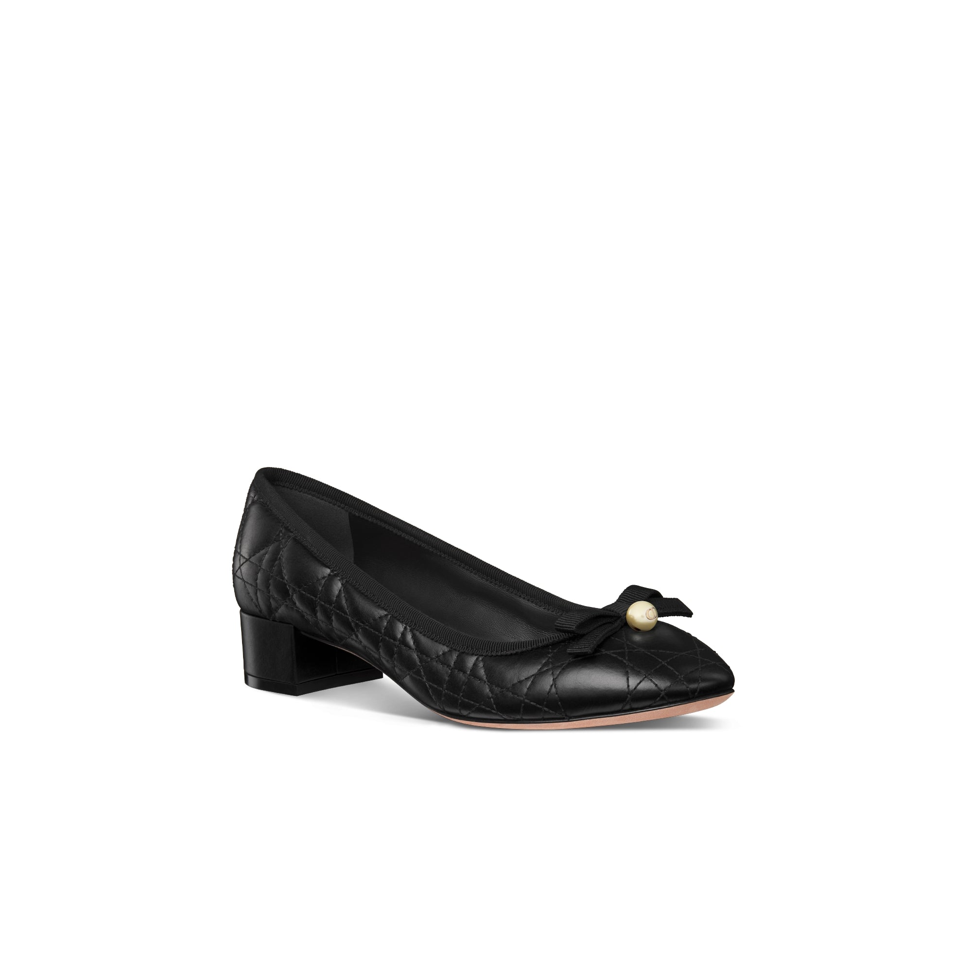 Dior Ballet Pump - Black Quilted Cannage Calfskin