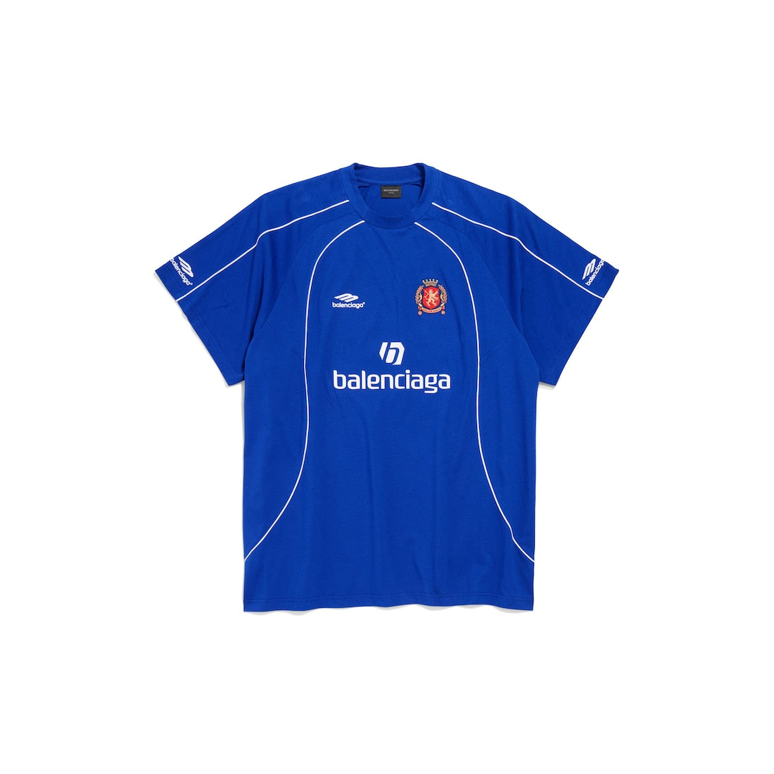 Men's Soccer Oversized T-shirt in Blue