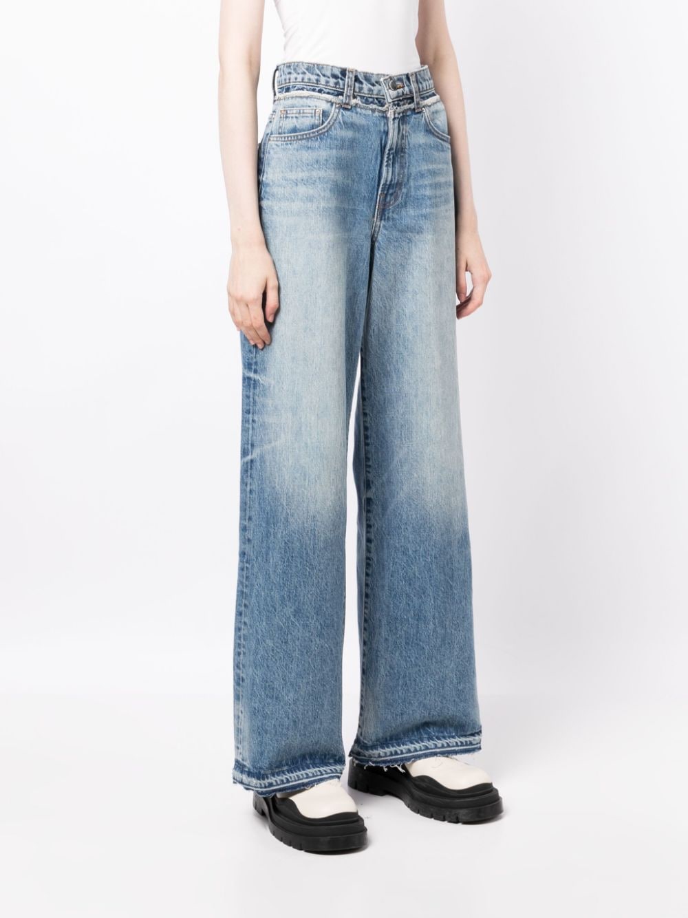 High-rise wide-leg jeans