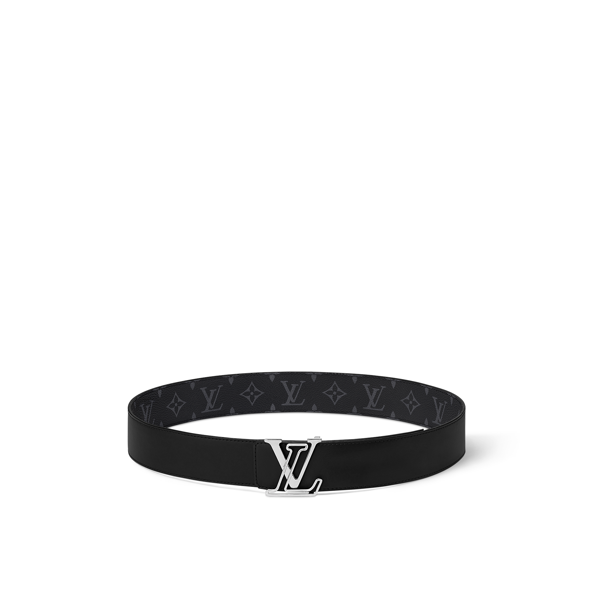 LV Line 40mm Reversible Belt Monogram Eclipse Canvas