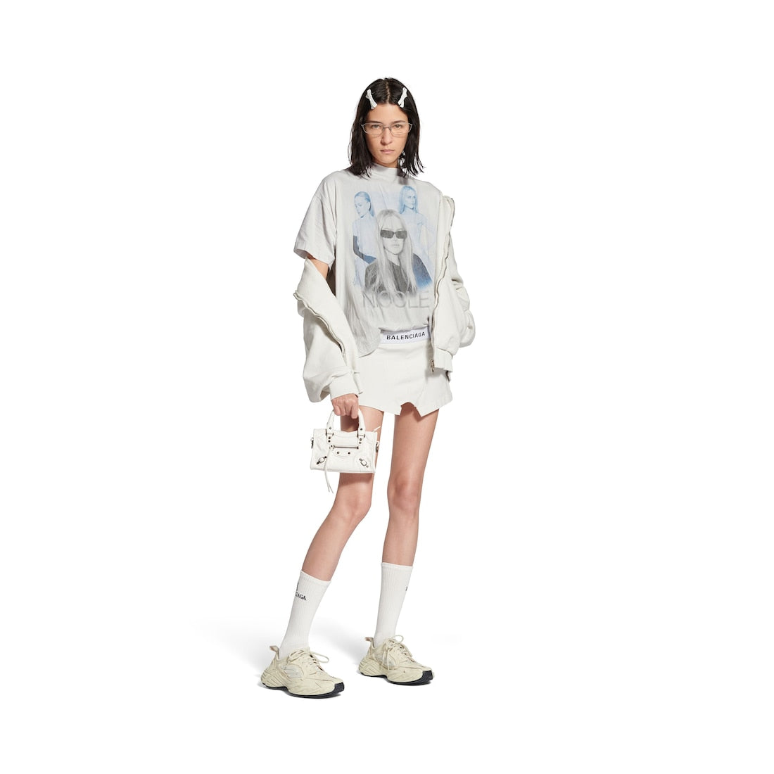 Nicole Boxy T-shirt in White