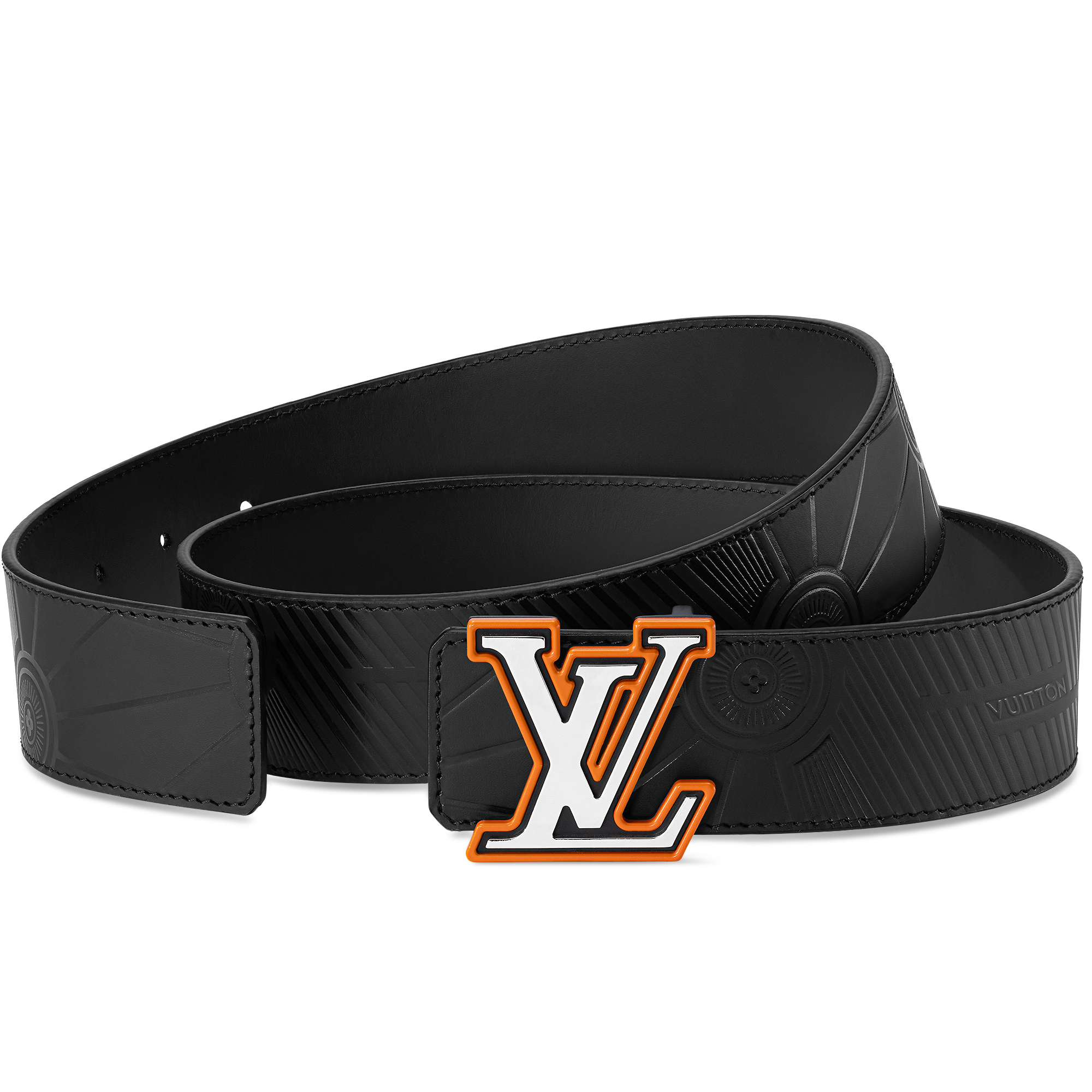 LV Imprint 40mm Reversible Belt SANS LIGNE ESTHETIQUE - Black