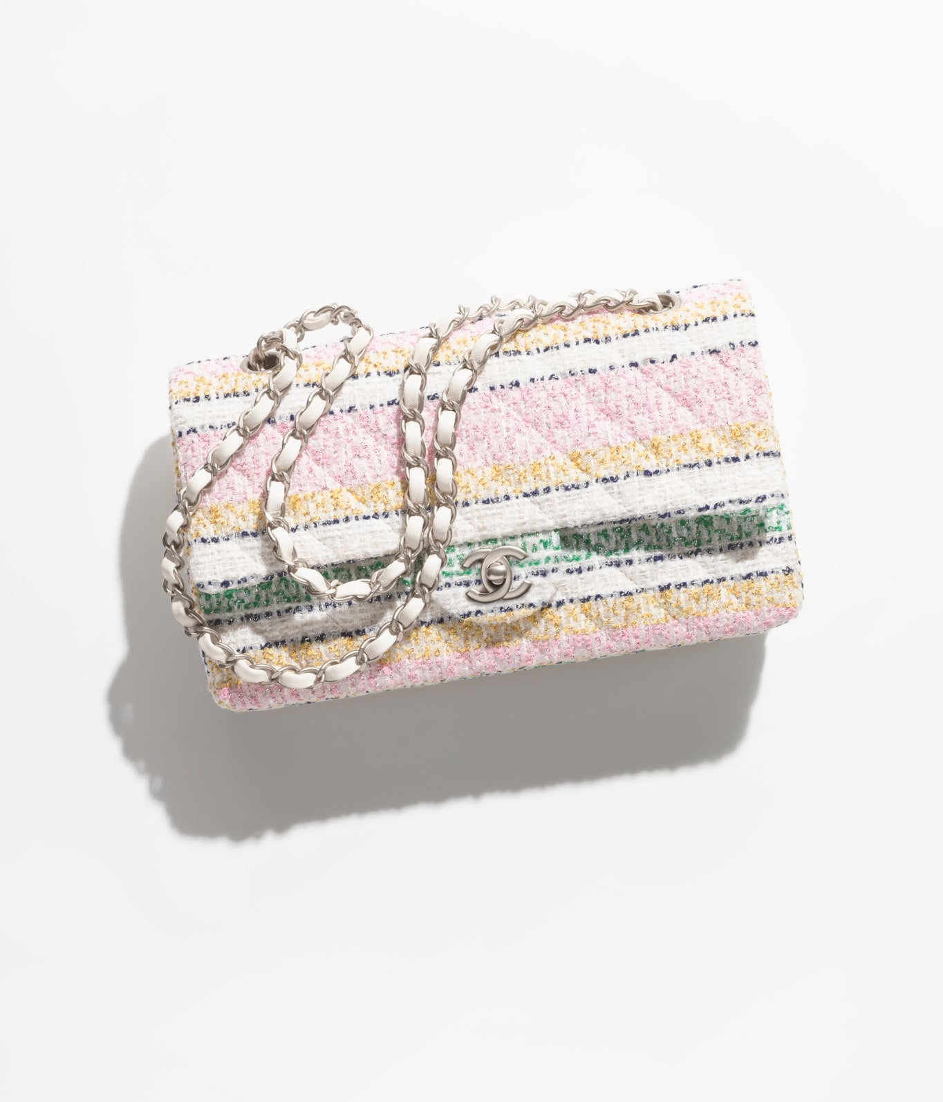 Chanel Double Flap Shoulder Bag Light Pink