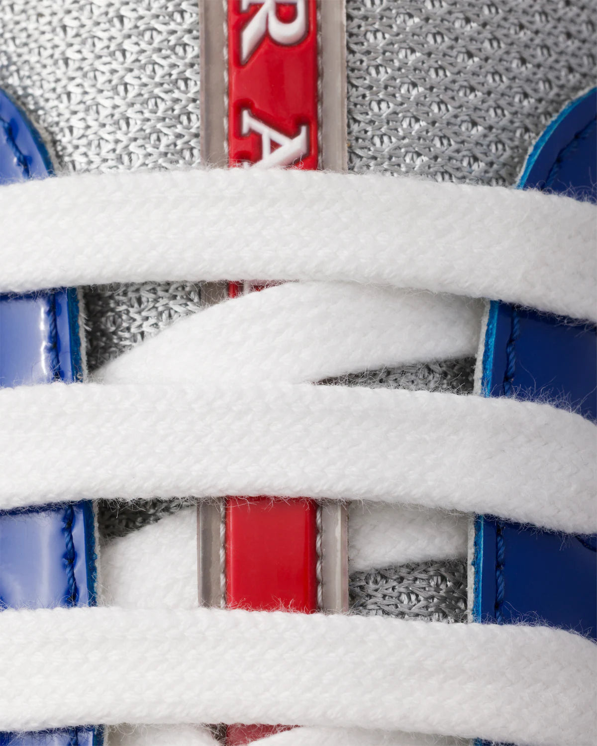 Patent Leather and Technical Fabric Prada America's Cup Sneakers - Cobalt Blue/Silver