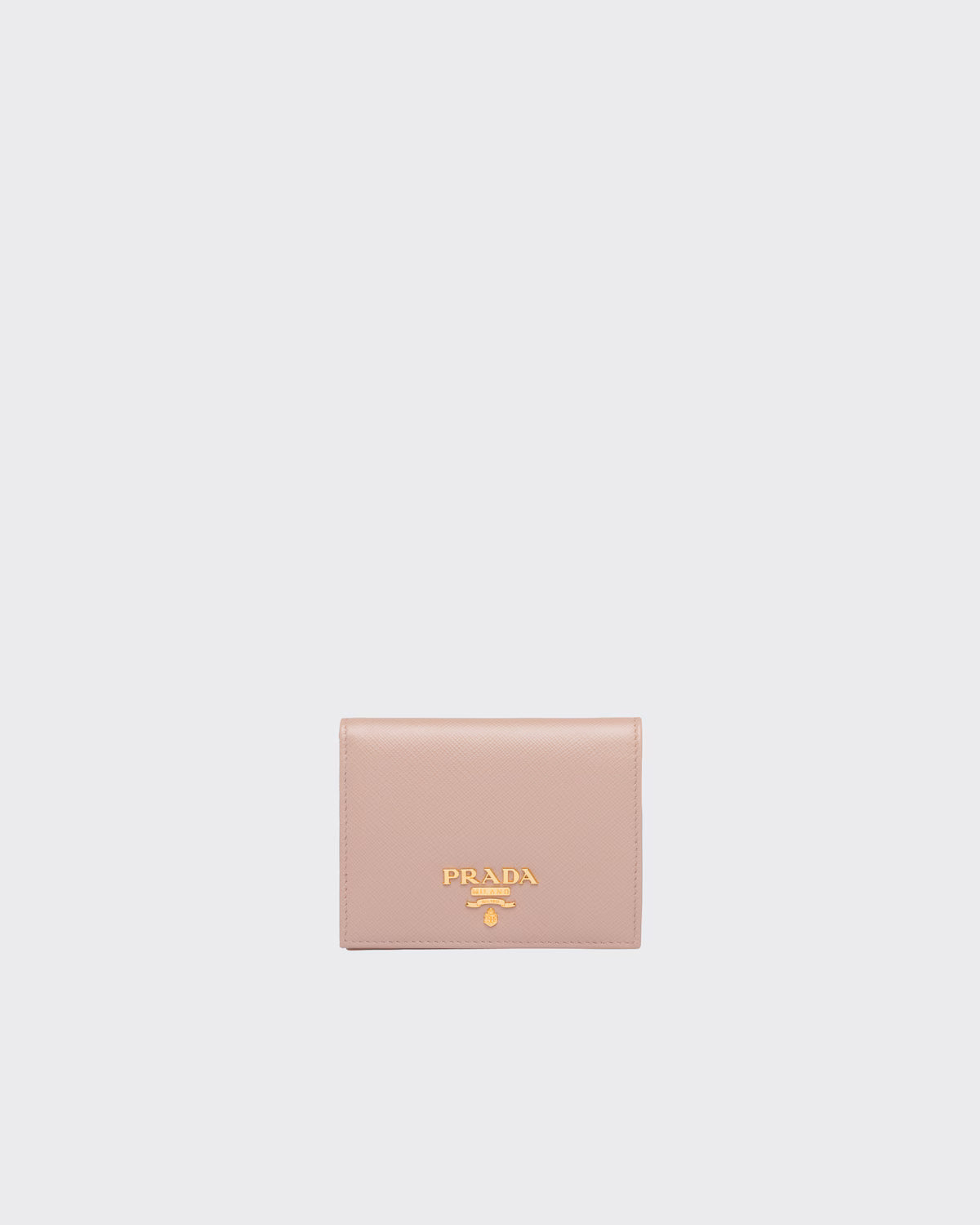 Small Saffiano Leather Wallet Powder Pink