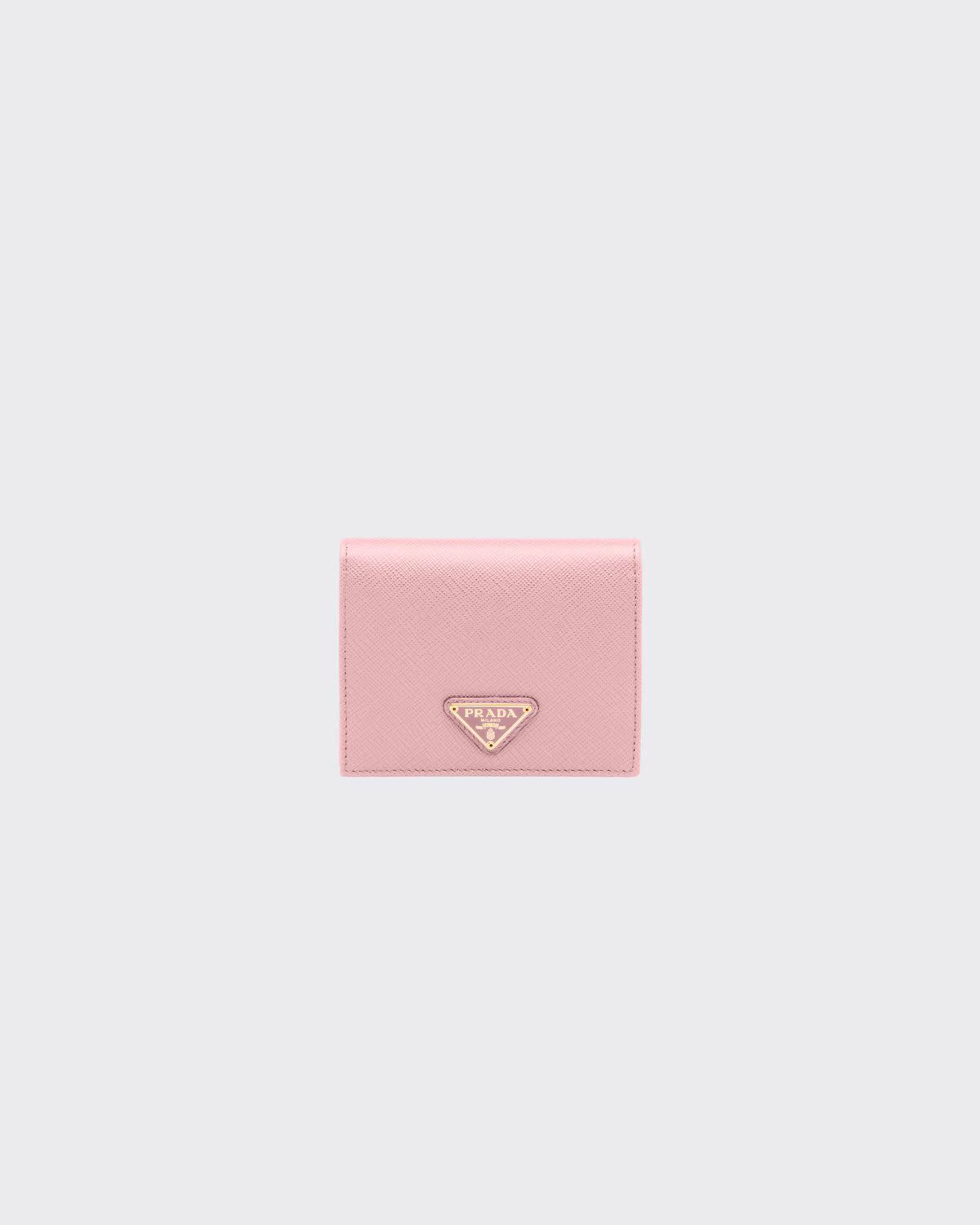 Small Saffiano Leather Wallet Peach