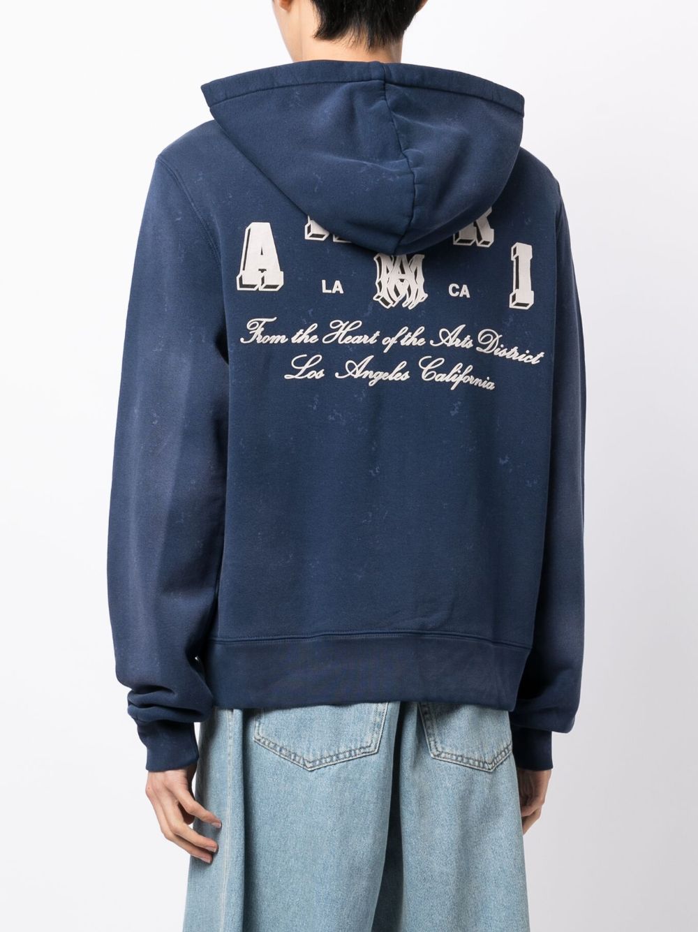 Vintage collegiate zip hoodie