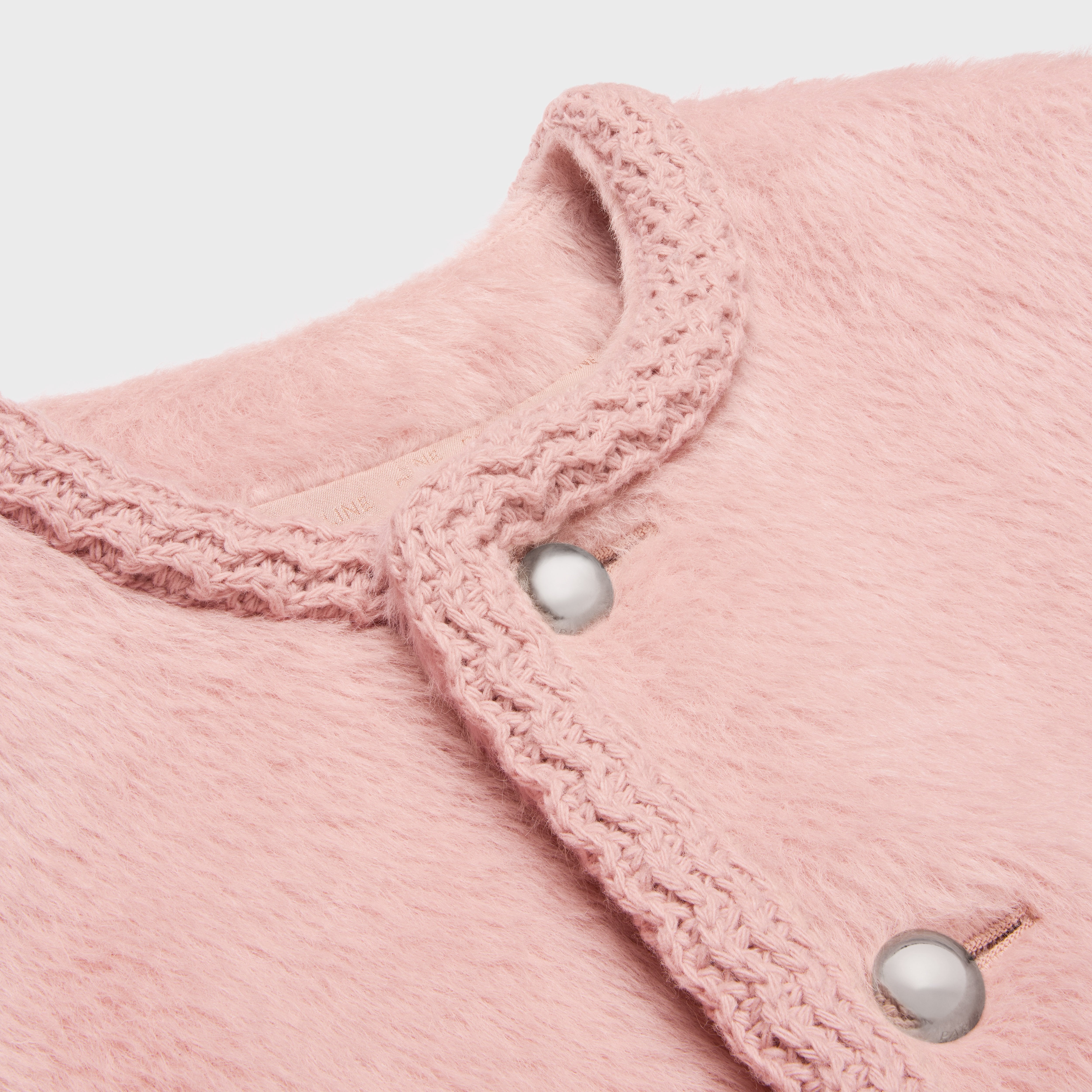 CHELSEA JACKET IN ALPACA WOOL - ROSE GLACE