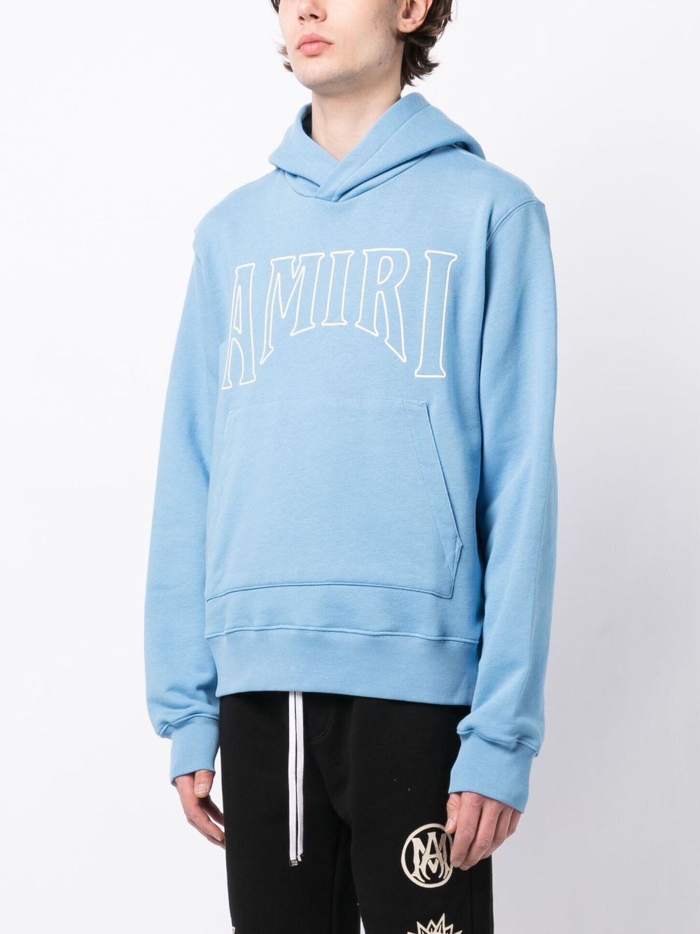 Logo-print long sleeves hoodie