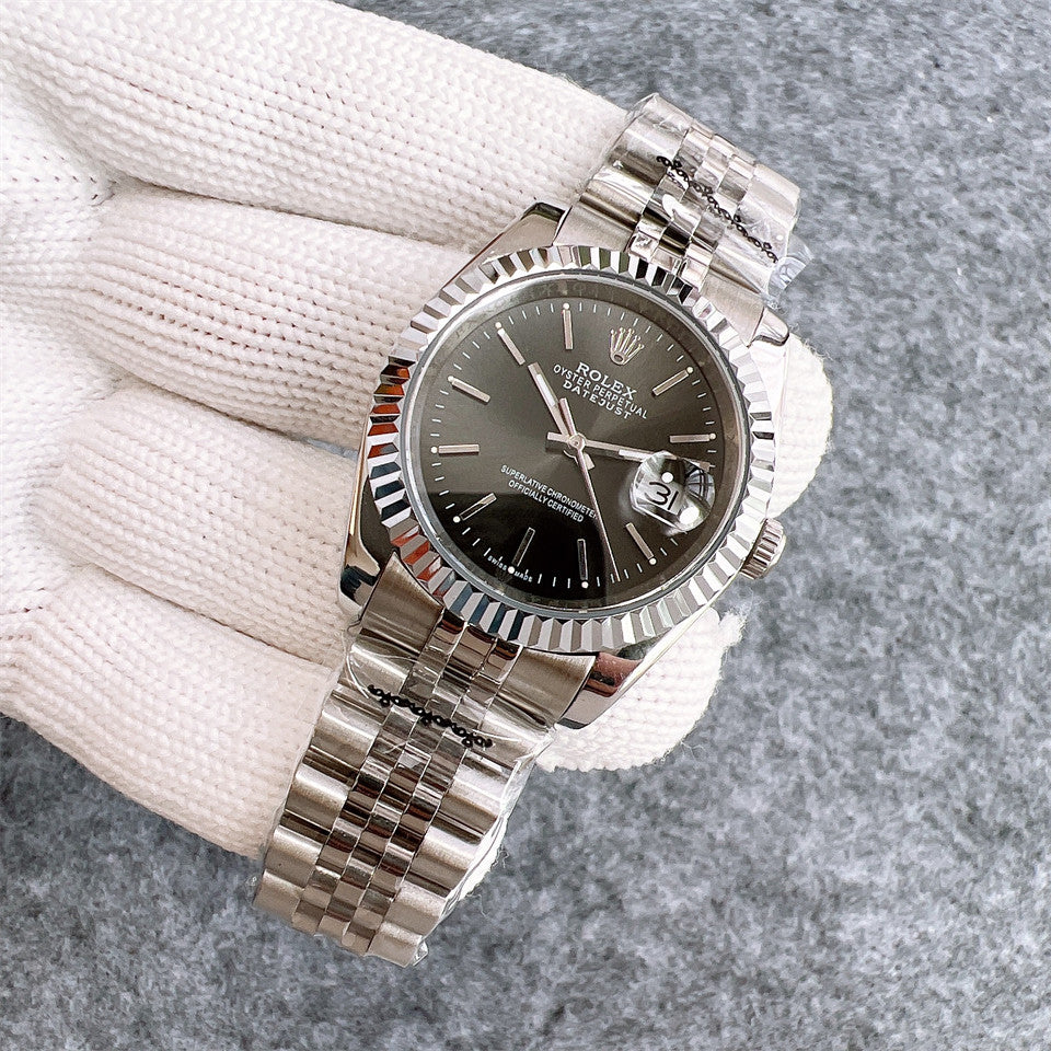 Rolex Datejust 36mm Black Dial Silver