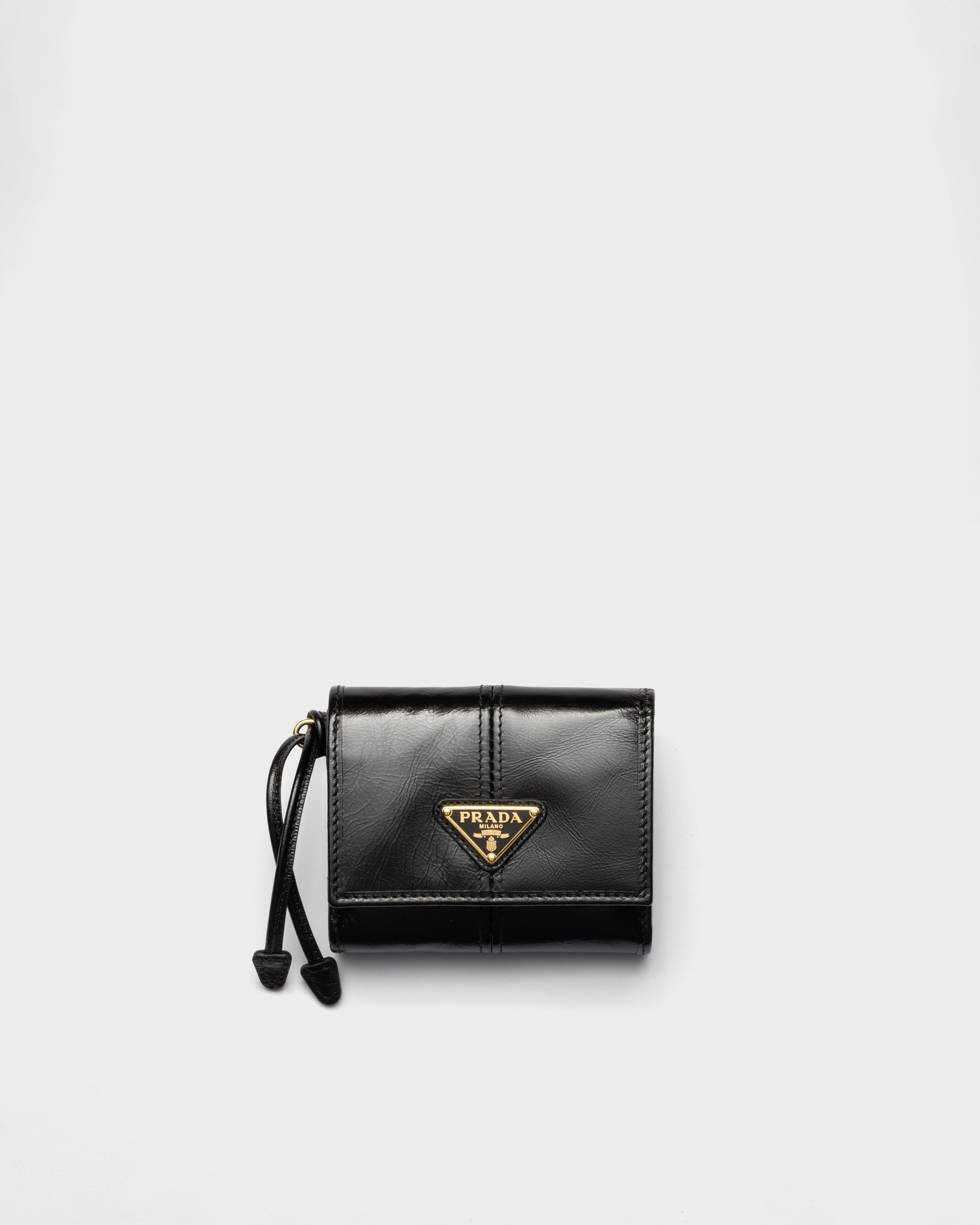 Small leather wallet Black