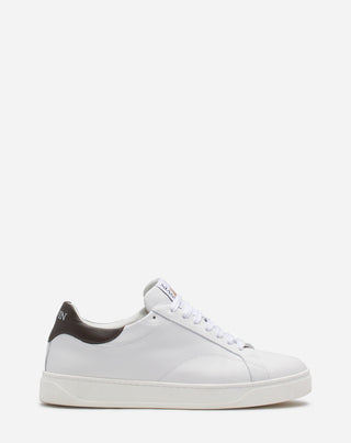 DDB0 LEATHER SNEAKERS - WHITE/BROWN