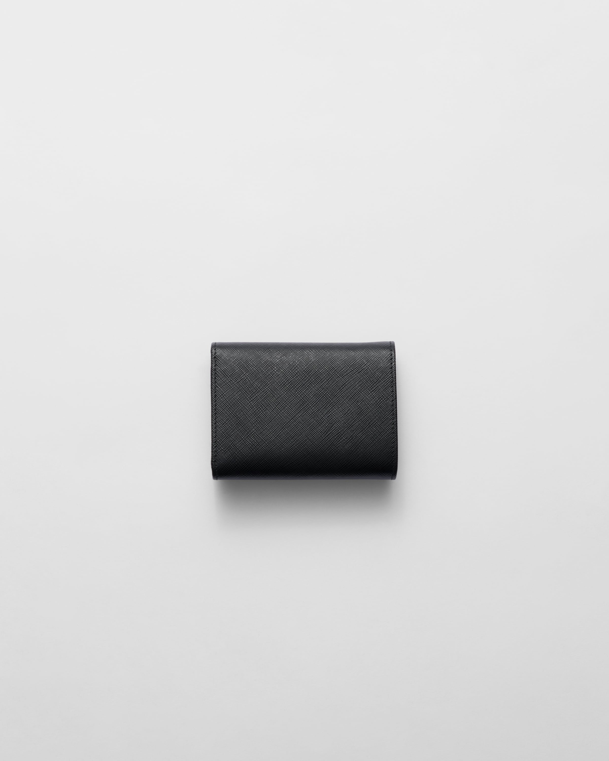 Small Saffiano Leather Wallet Black