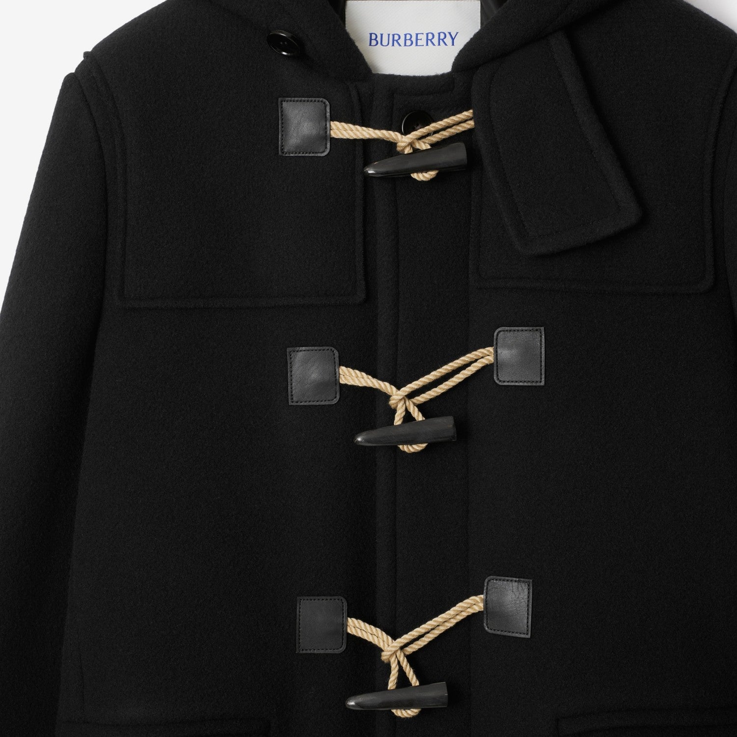 Wool Duffle Coat - Black