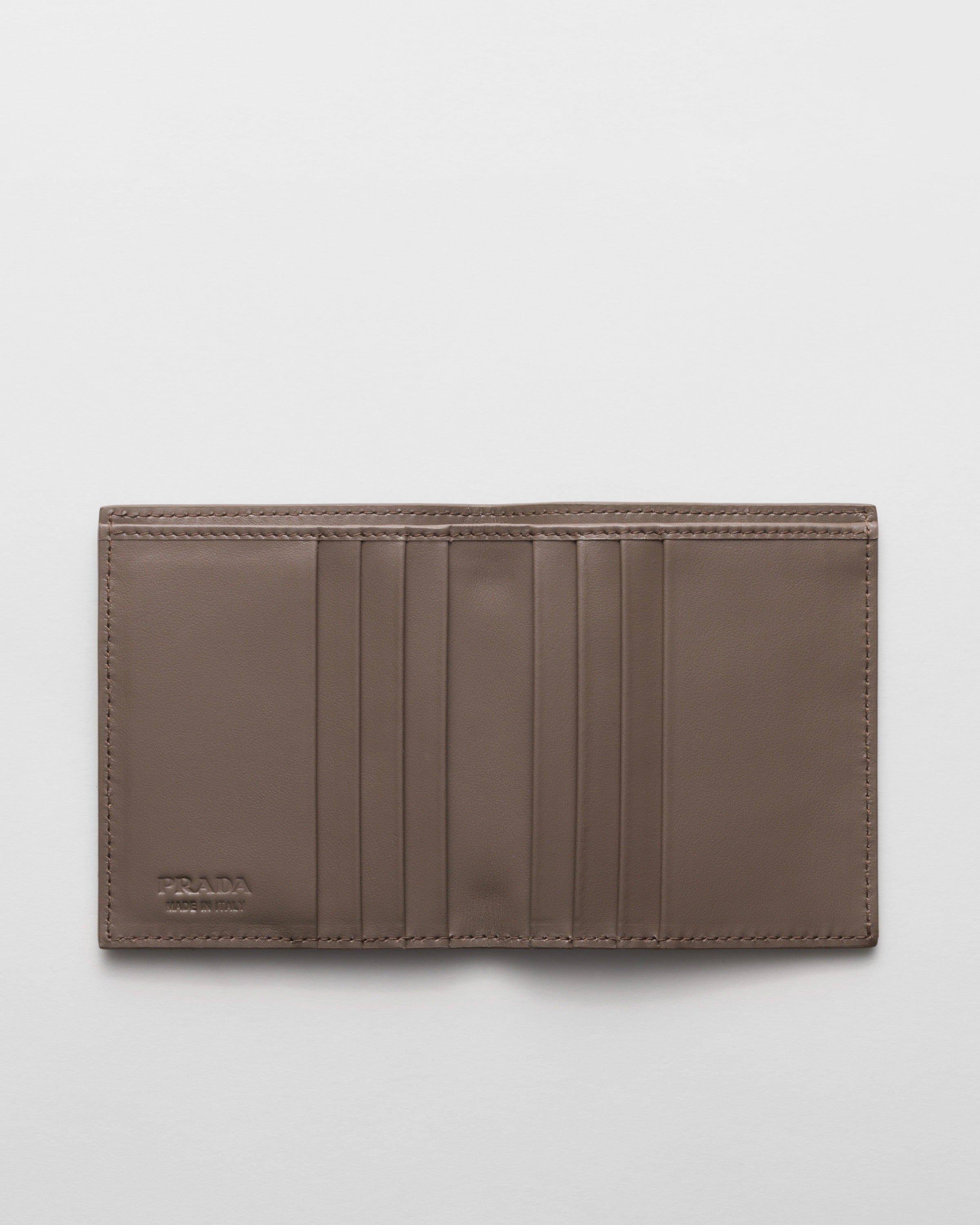 Leather wallet Bamboo Gray
