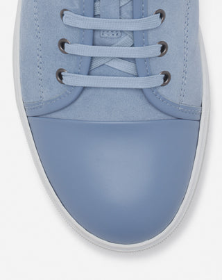 DBB1 LEATHER AND SUEDE SNEAKERS - CORNFLOWER