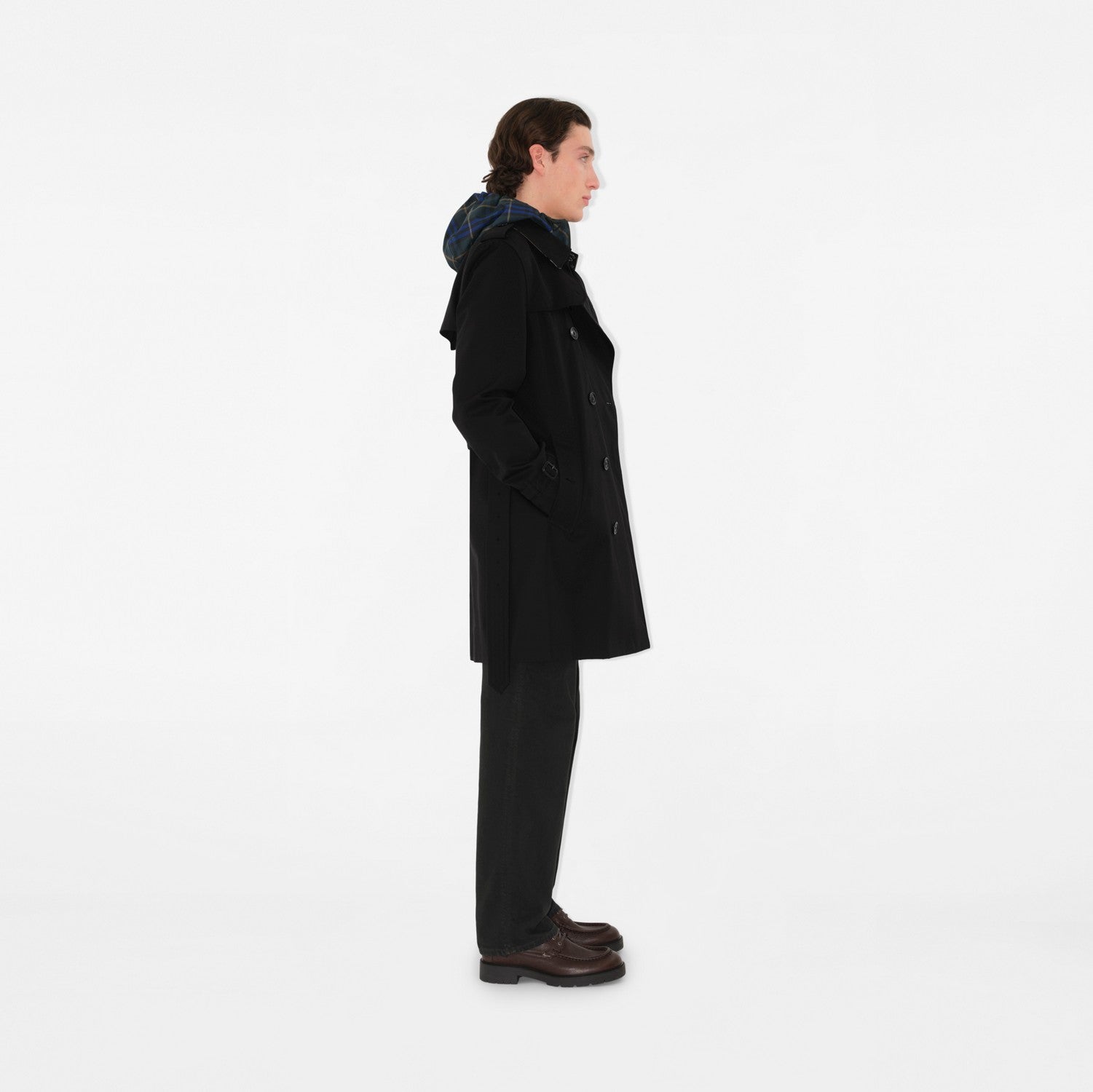 Mid-length Kensington Heritage Trench Coat - Black