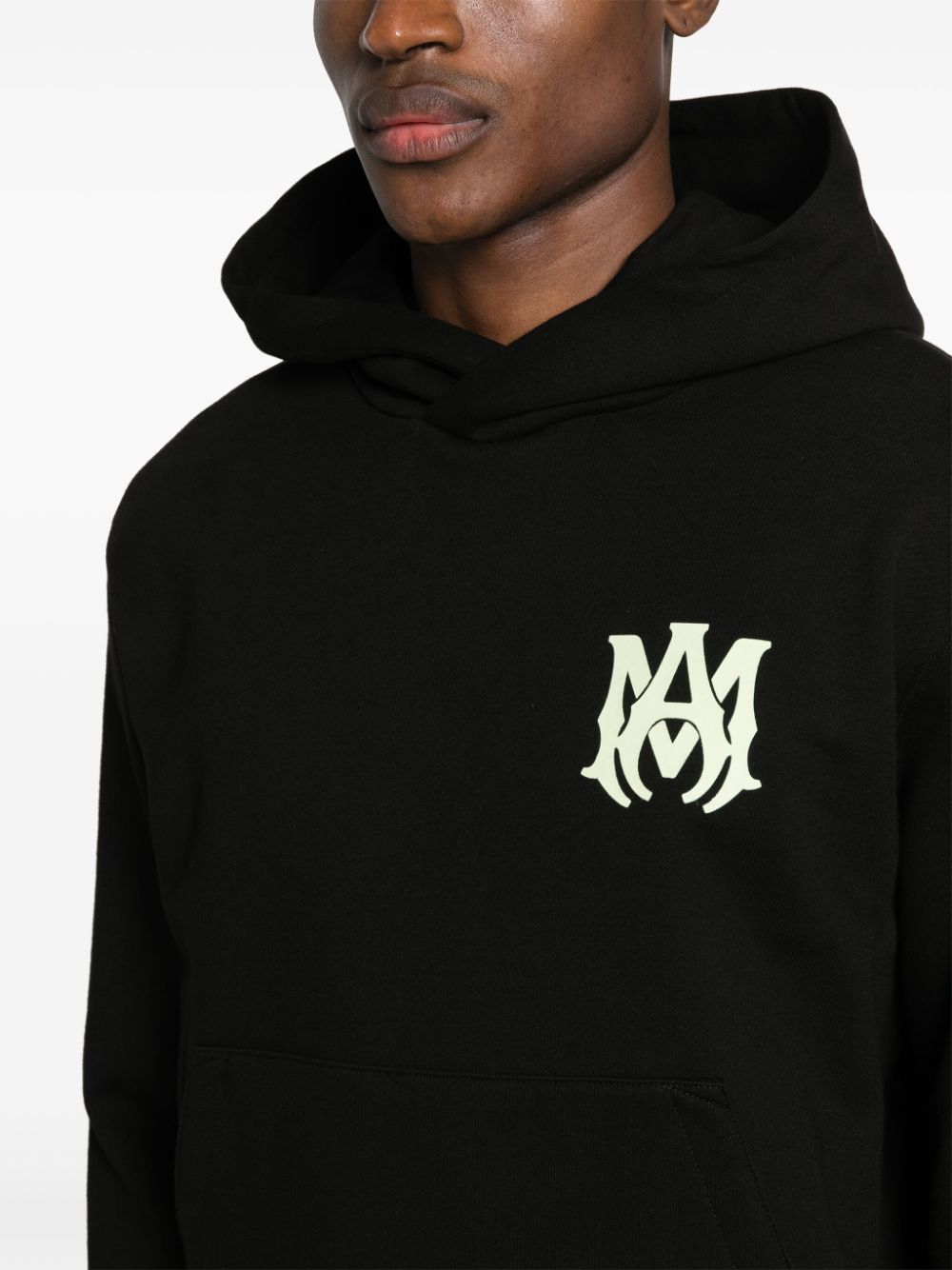 Raised monogram hoodie