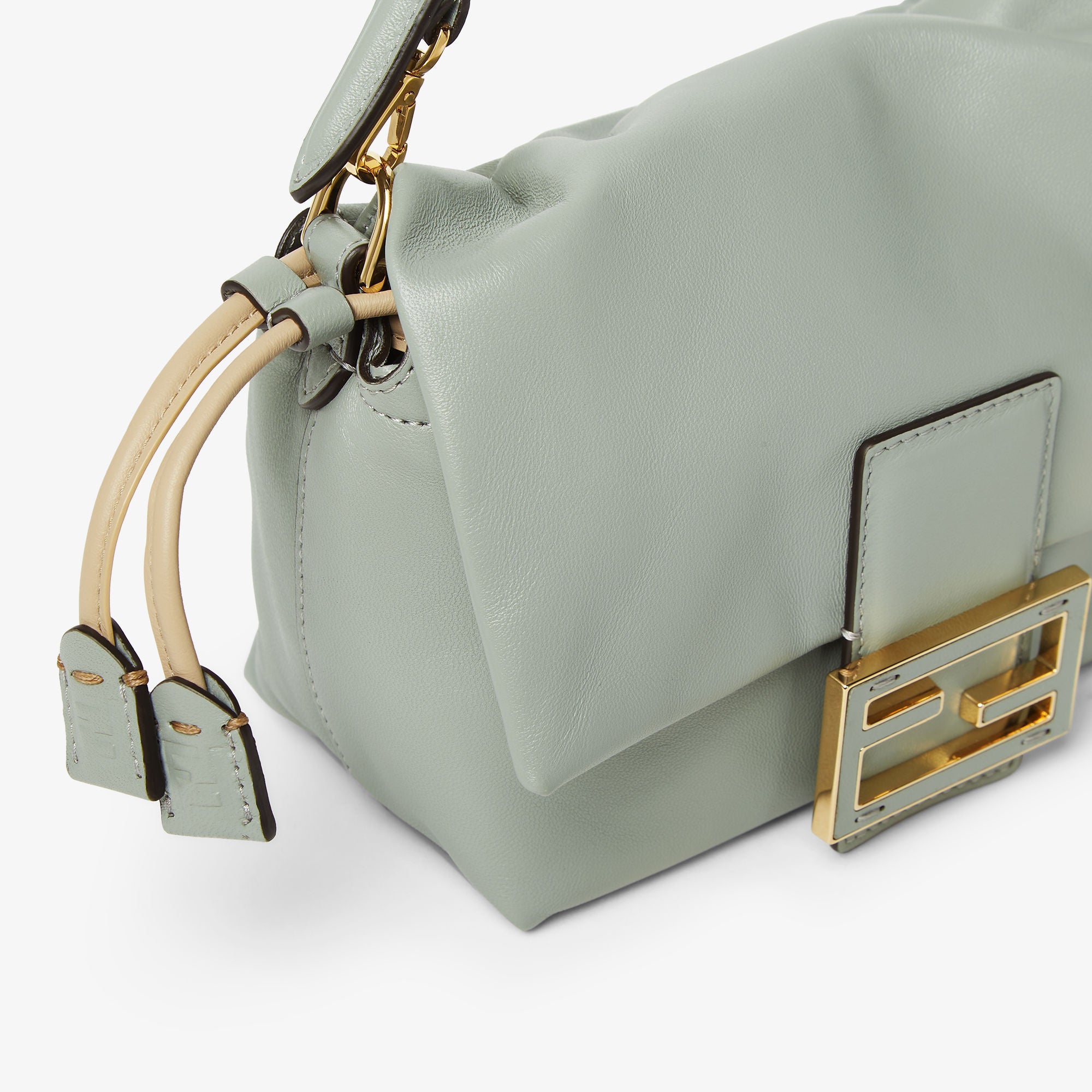 Mamma Baguette Small Matcha green nappa leather mini-bag