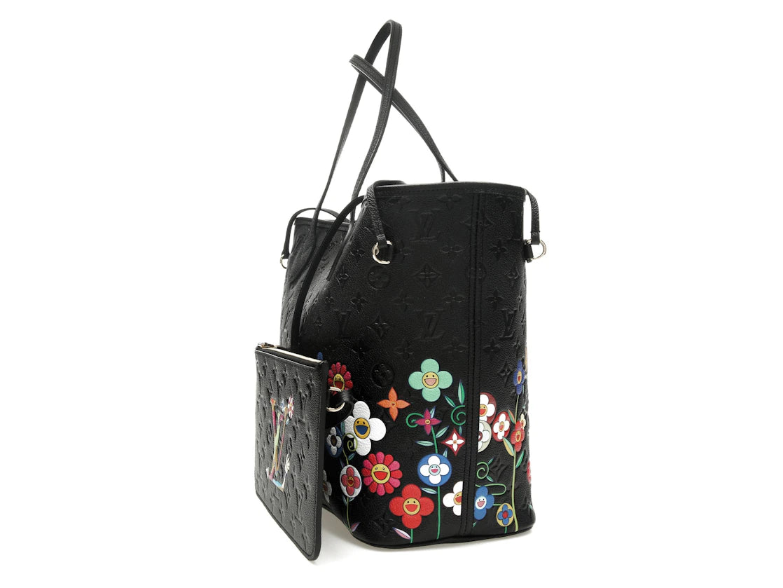 Louis Vuitton x Takashi Murakami Neverfull MM Black