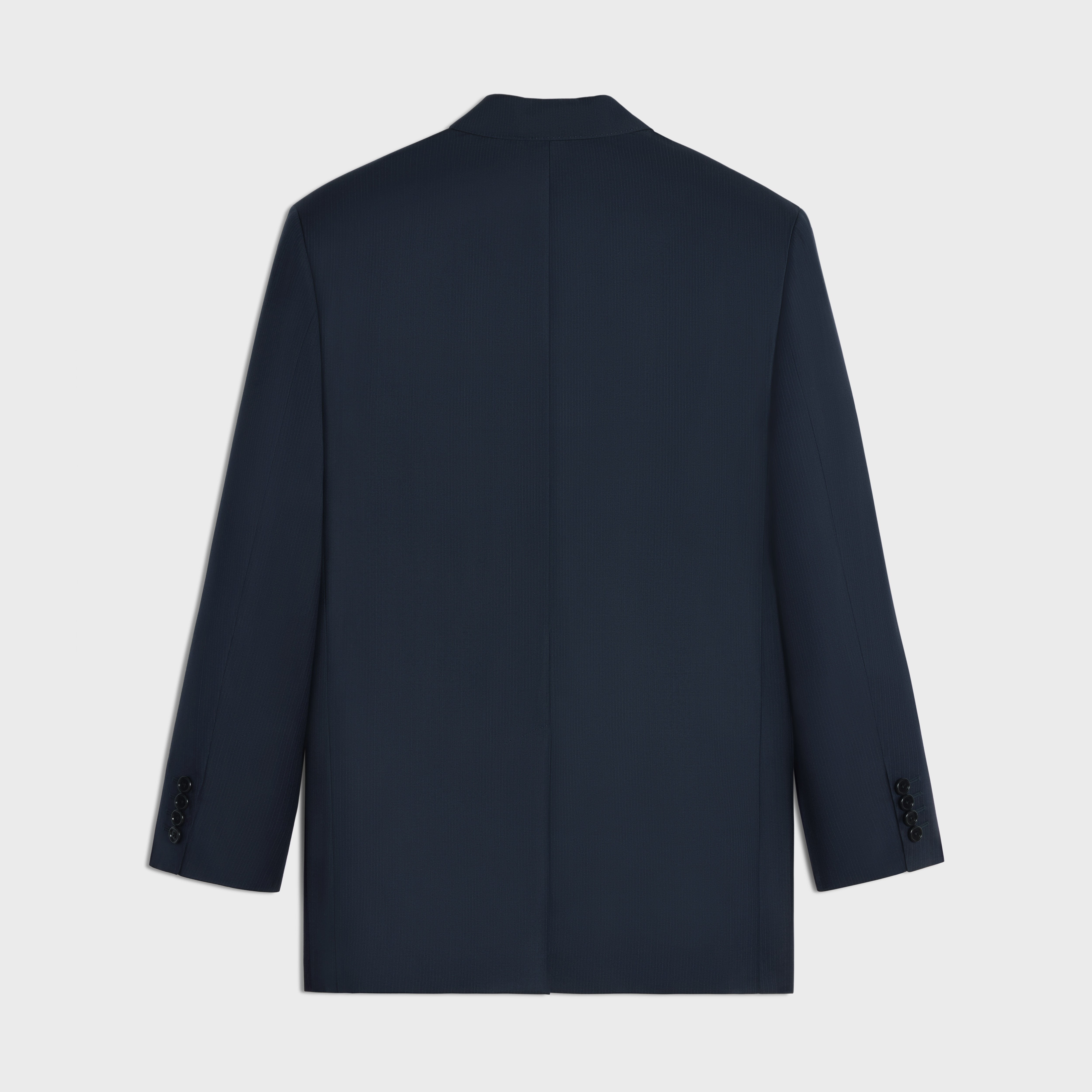 BNF BLAZER IN STRIPED WOOL - DARK NAVY