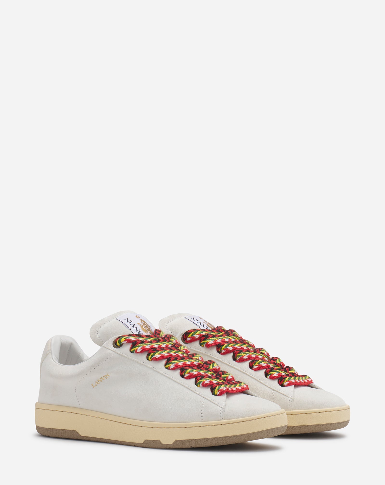 SUEDE CURB LITE SNEAKERS - WHITE