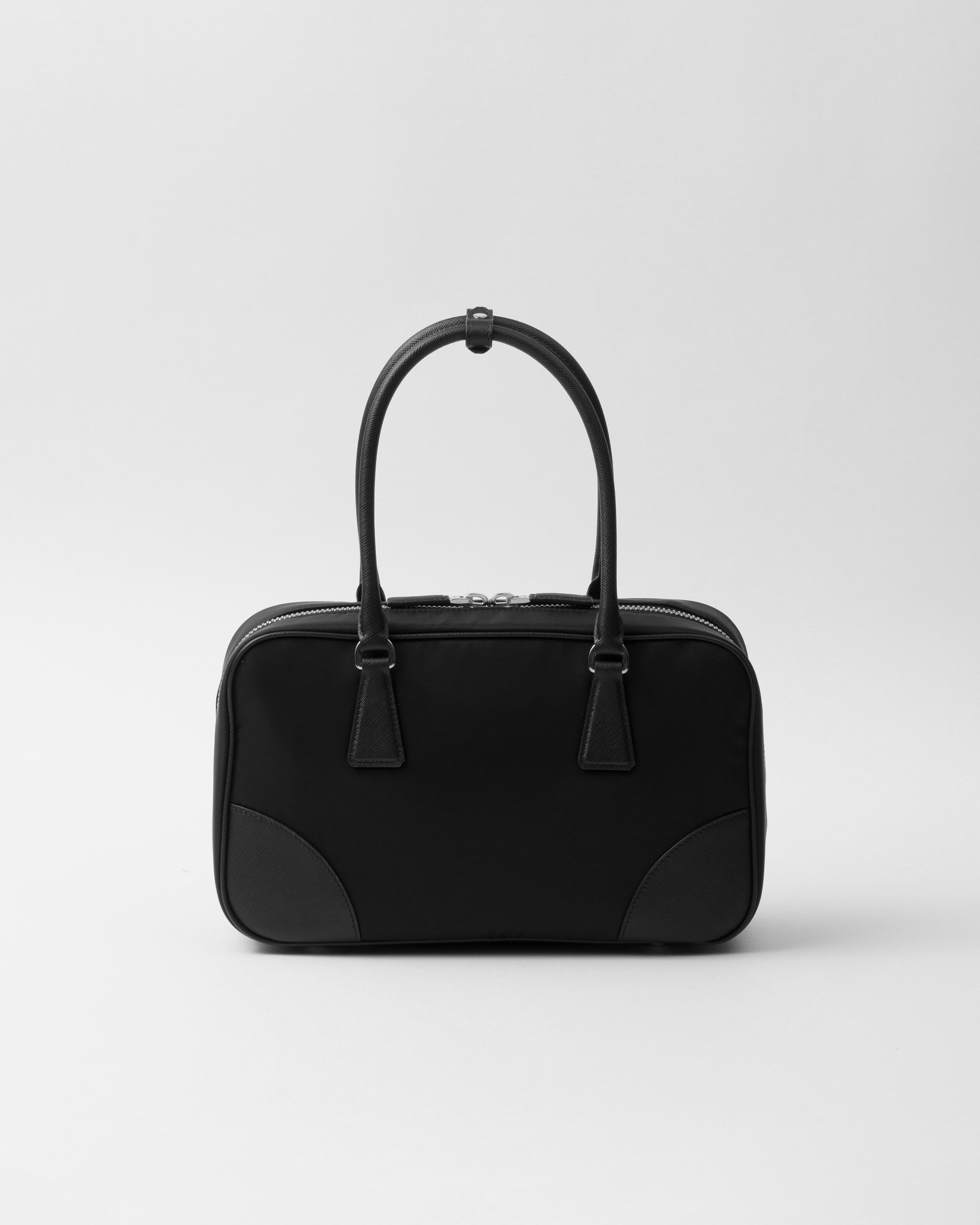Prada Re-Edition 1978 medium Re-Nylon and Saffiano leather two-handle bag Black