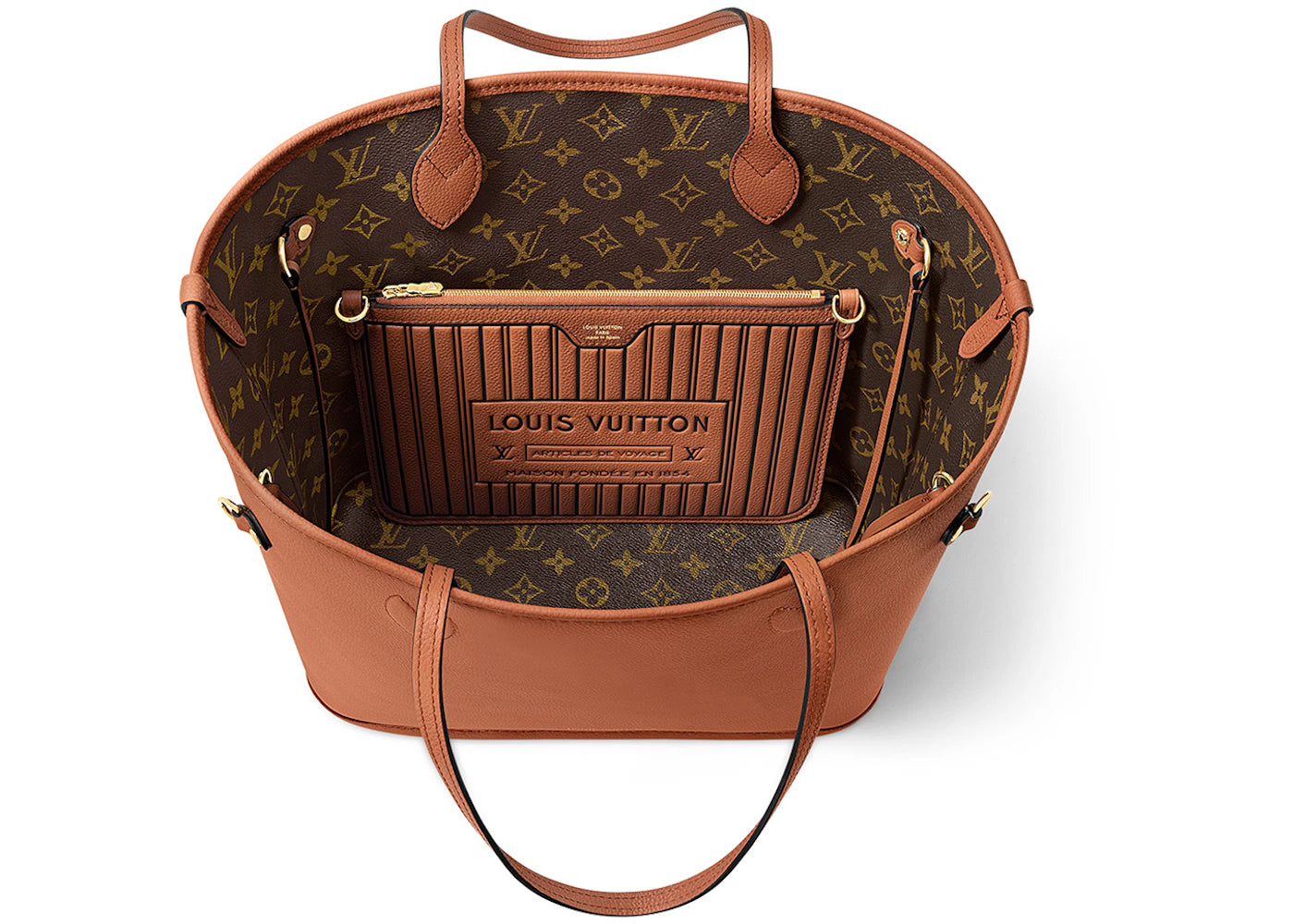 Louis Vuitton Neverfull MM Inside Out Tan