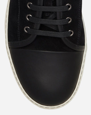 DBB1 LEATHER AND SUEDE SNEAKERS - BLACK