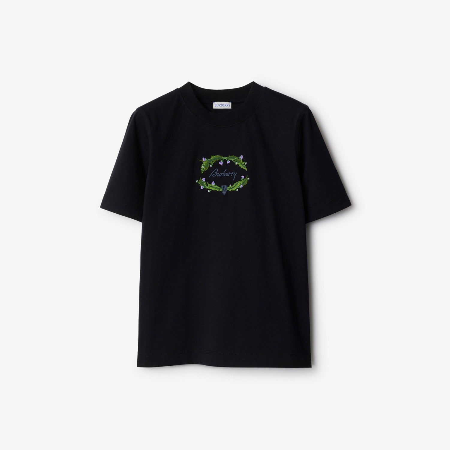 Thistle Logo Cotton T-shirt - Coal