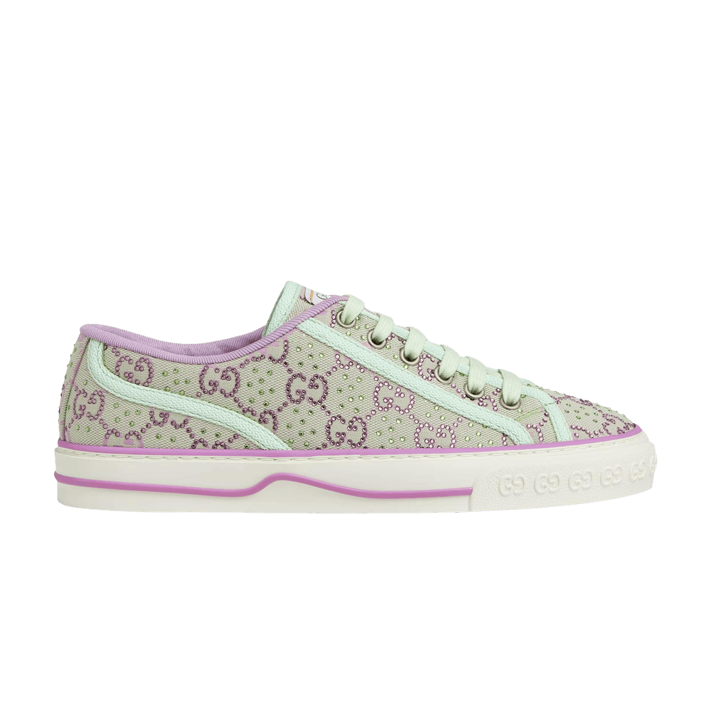 Gucci Wmns Tennis 1977 'GG Crystals - Pale Green Lilac'